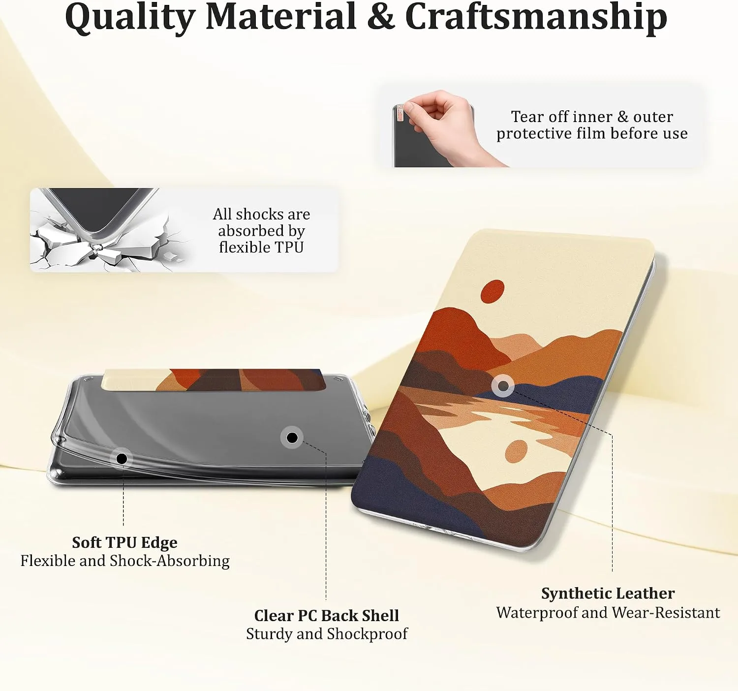 SESENSE Magnetic Case for 7'' Kindle Paperwhite 12th Gen 2024 & Colorsoft
