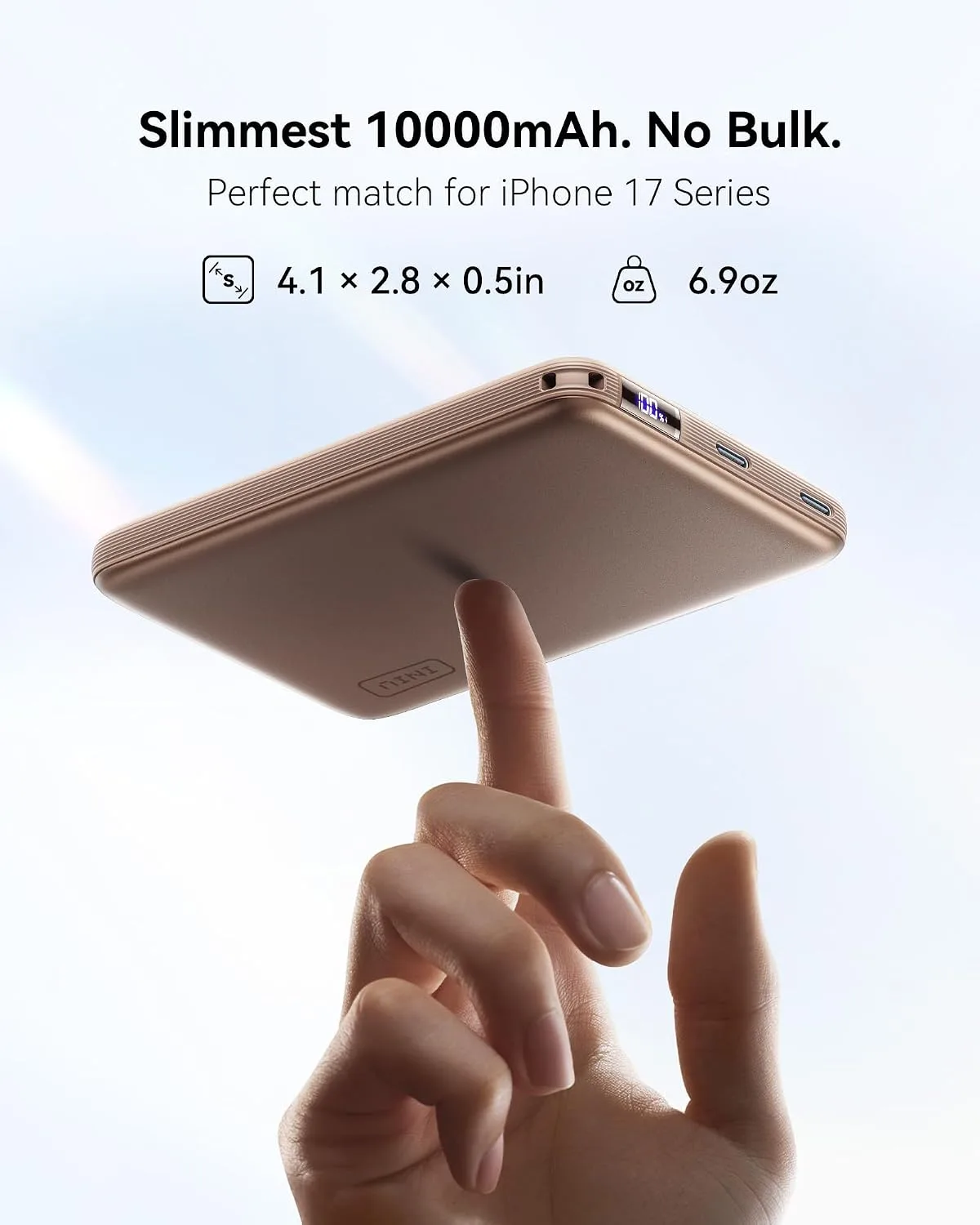 INIU for MagSafe Qi2.2 25W Portable Charger, Slimmest 10000mAh Power Bank