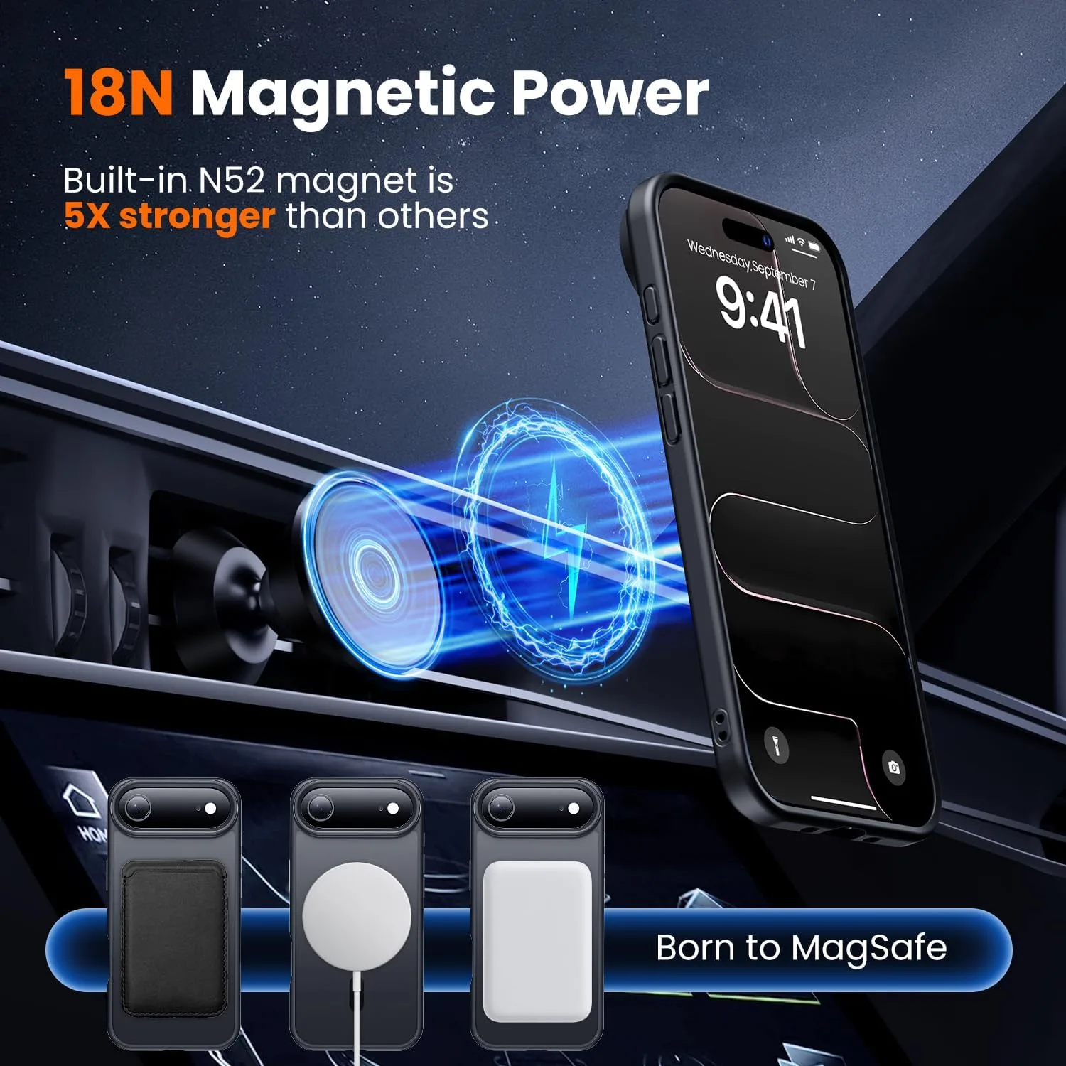 toushion 3 in 1 for iPhone Air Case Matte Black