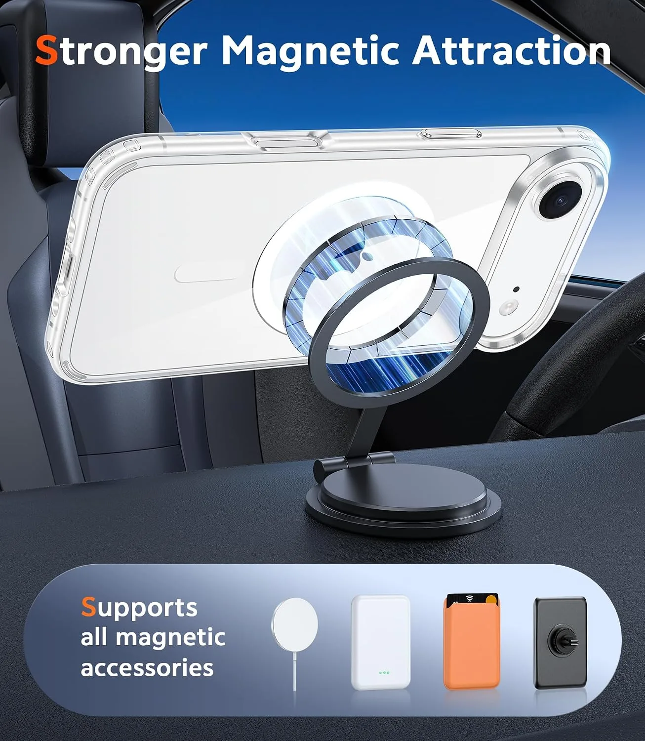 FNTCASE for iPhone Air Phone Case Compatible with Magsafe Clear Phonecase