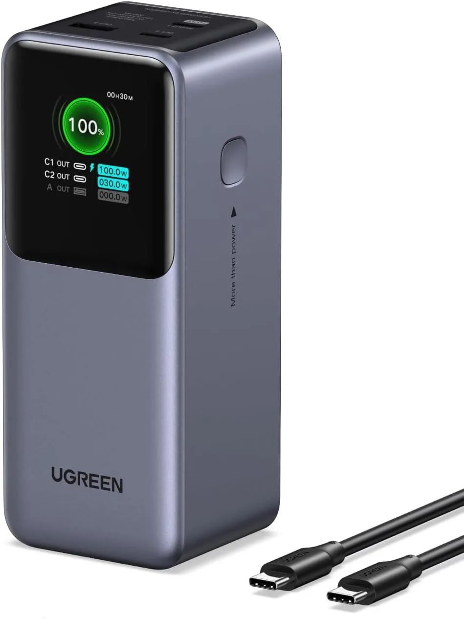 UGREEN Nexode 20000mAh 130W Portable PD Power Bank for MacBook Pro 16