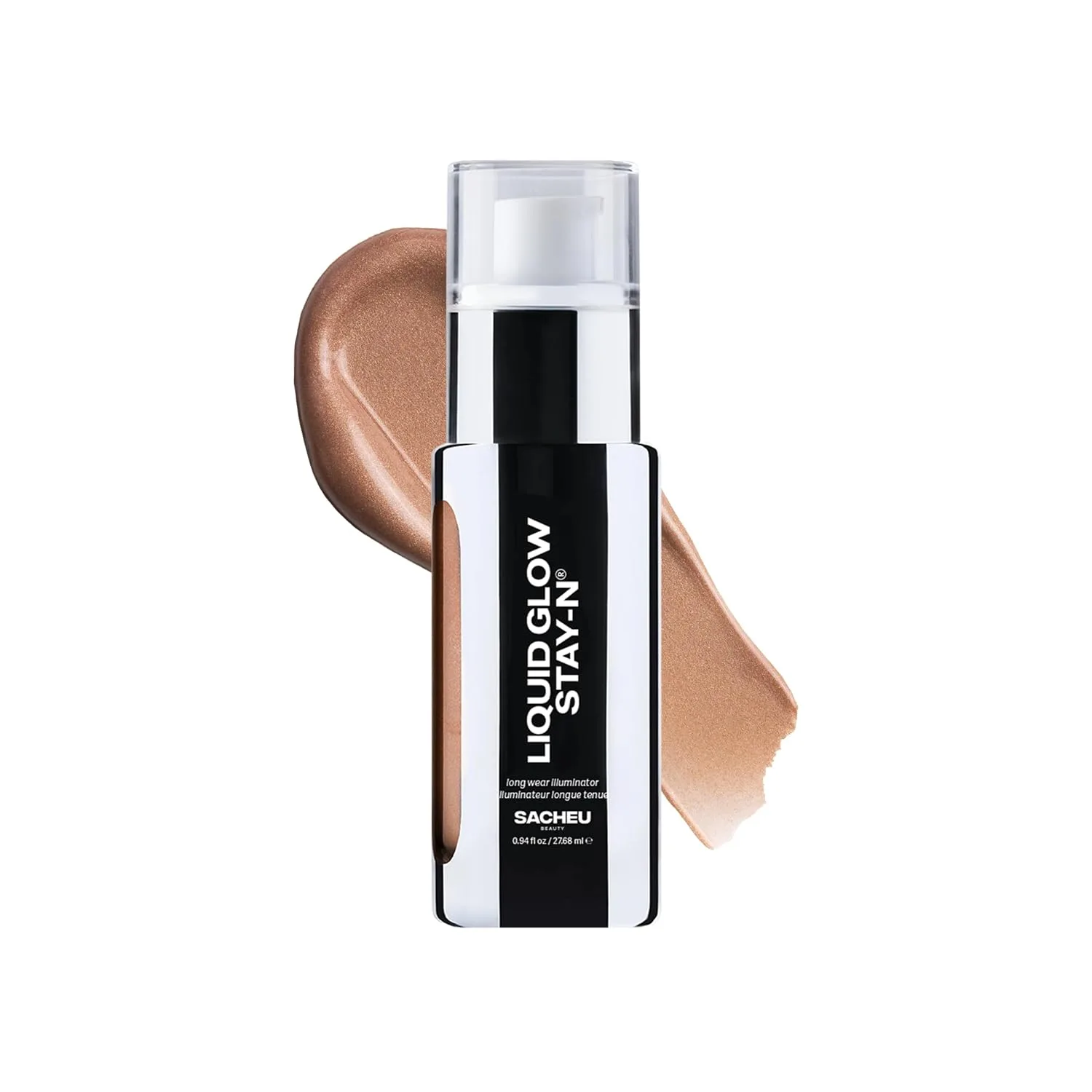 Sacheu Liquid Glow STAY-N Highlighter, Illuminator & Bronzer, Sun Beam