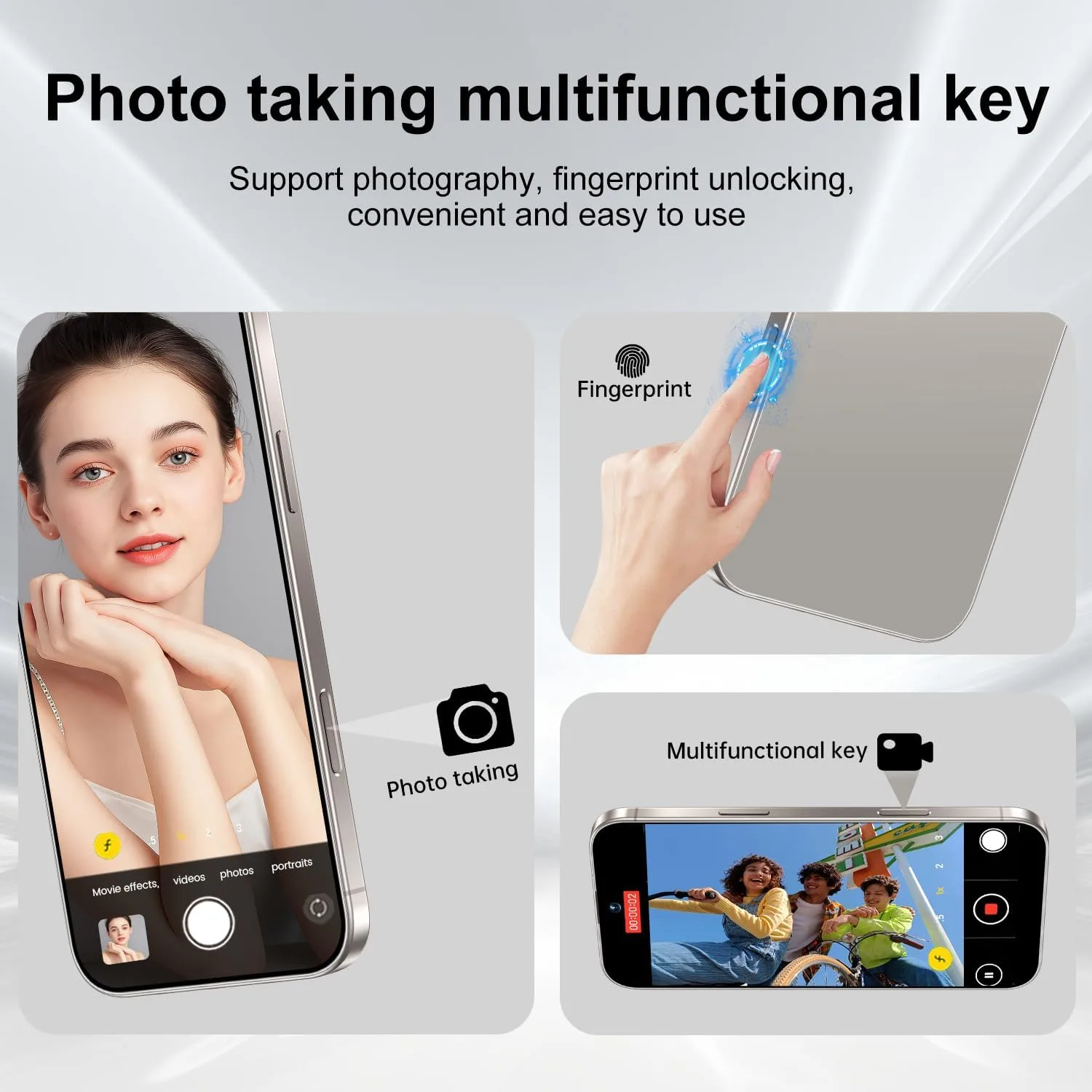 Huness 17 PM 16+1TB Unlocked Cell Phone,6.9" HD Screen Unlocked Phones,Android 15 7000mAh Long Battery Life Smartphone,5G/Dual SIM/Fingerprint Button Unlock/Photos/Face ID (Grey)