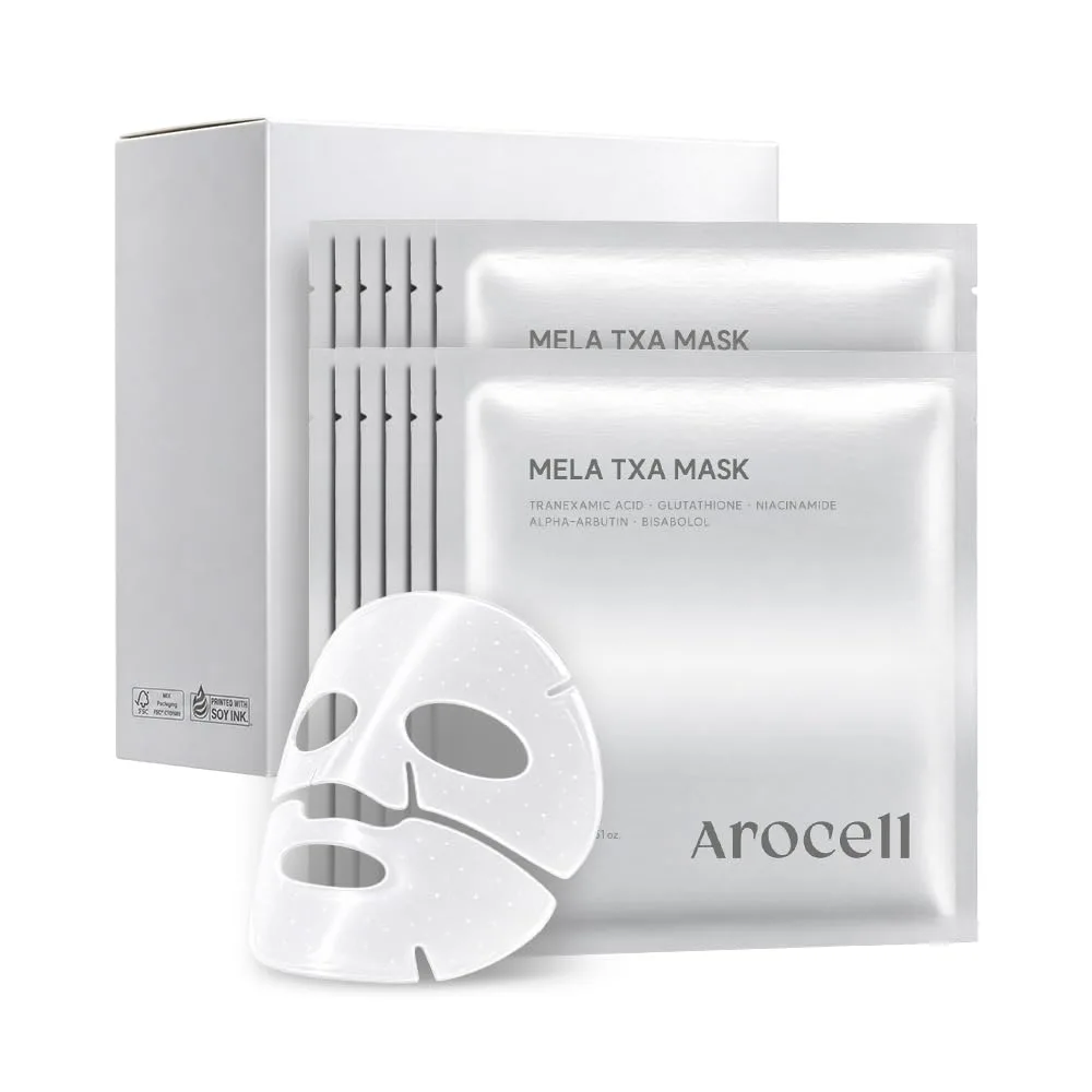 AROCELL Mask Variety Pack | Hydrating Collagen + Wrinkle Care + Anti-Aging + Brightening | Korean Bio-Engineered Collagen Mask Starter Kit