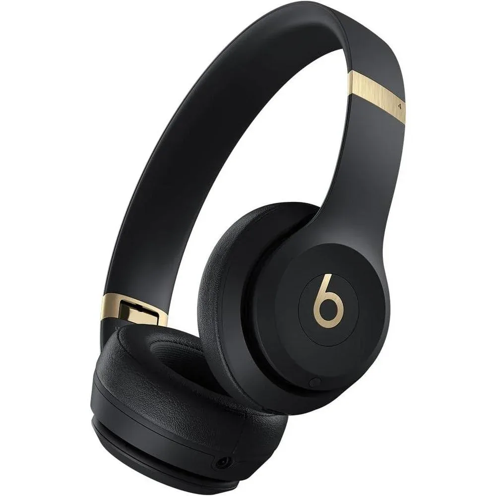 Audífonos Beats Solo 4 Wireless On-Ear Bluetooth Negro y Dorado