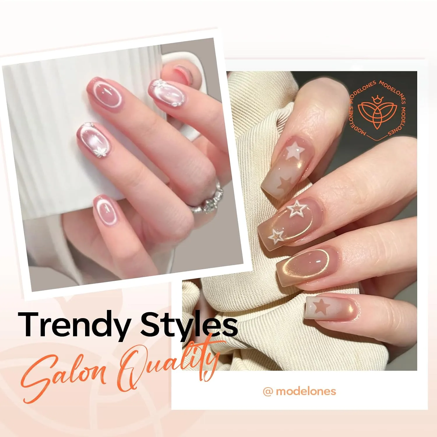 Modelones Cat Eye Magnet Heart Scissor-Shaped Magnets for Cateye Gel Polish