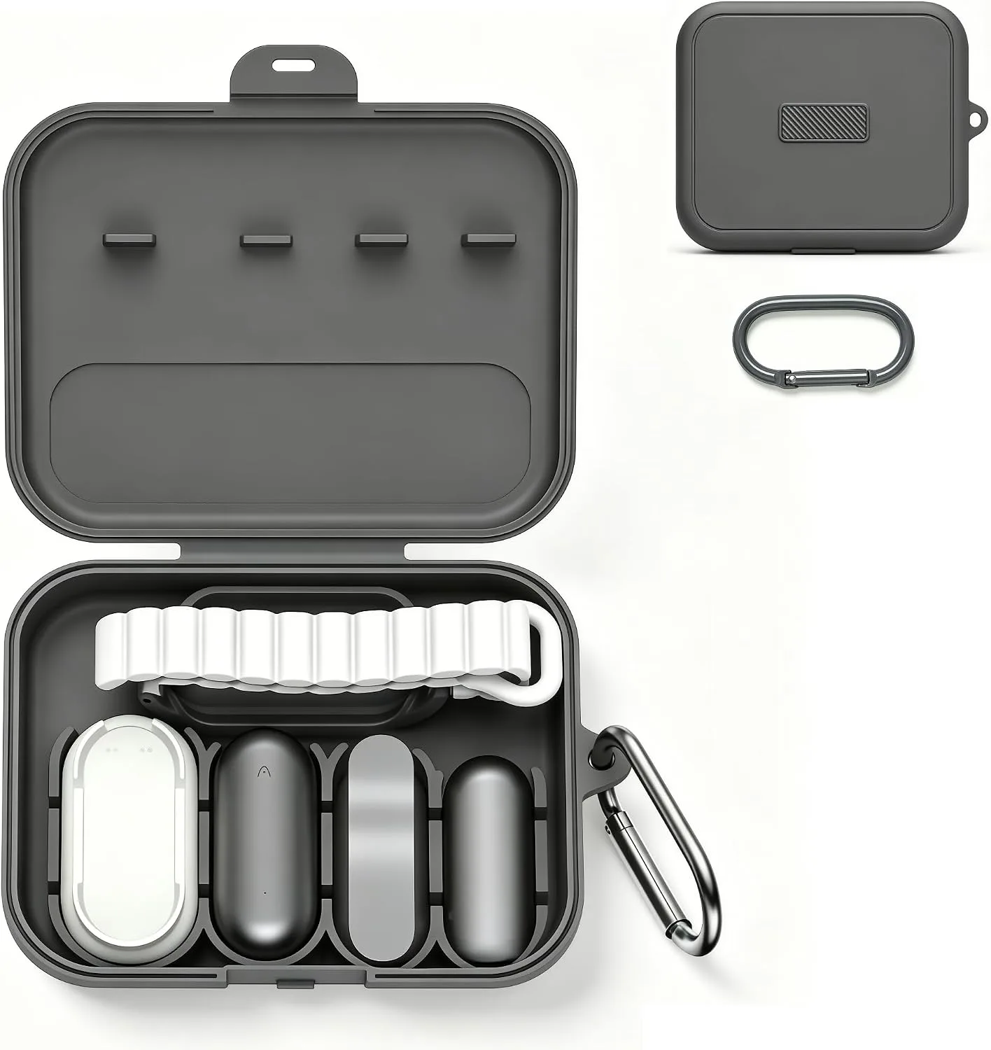 Estuche rígido YouKnow compatible con grabadora de voz Plaud NotePin/NotePin S AI color gris