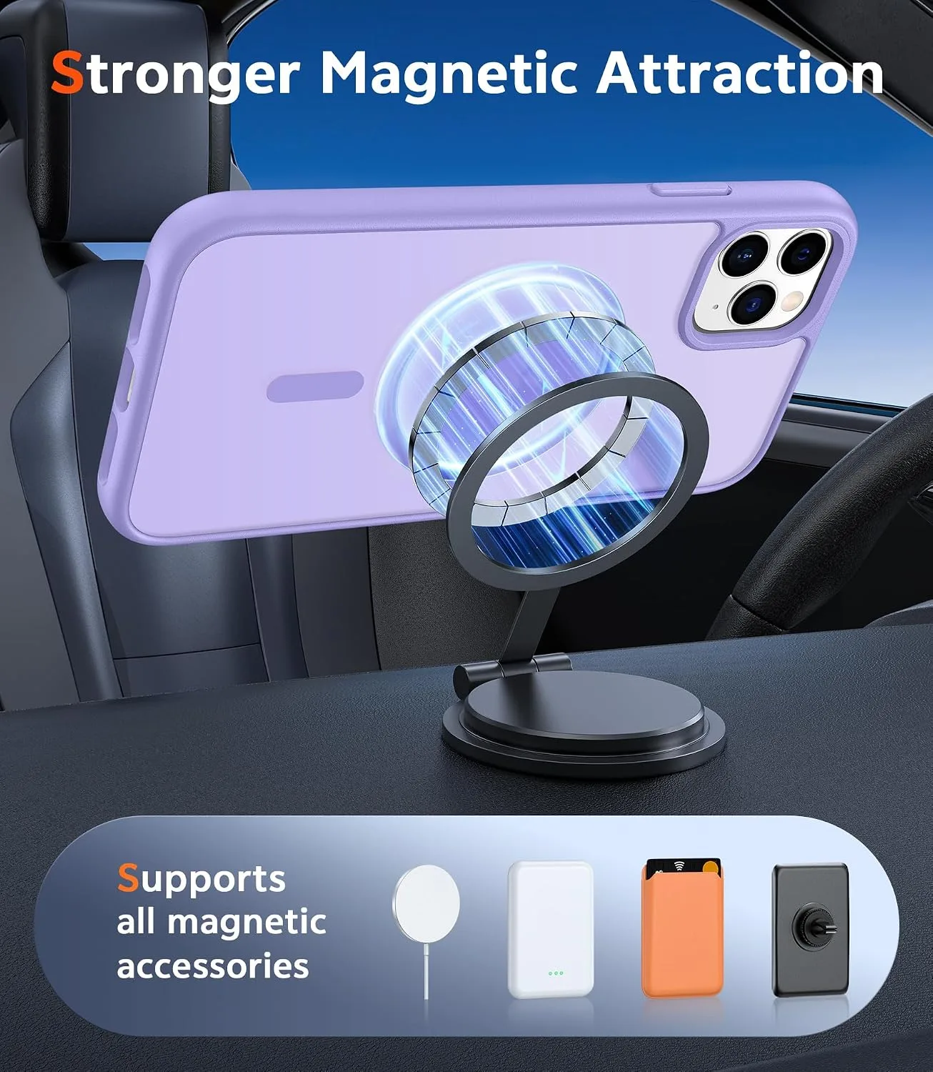 FNTCASE for iPhone 11 Pro-Max Case Matte Slim Compatible with Magsafe
