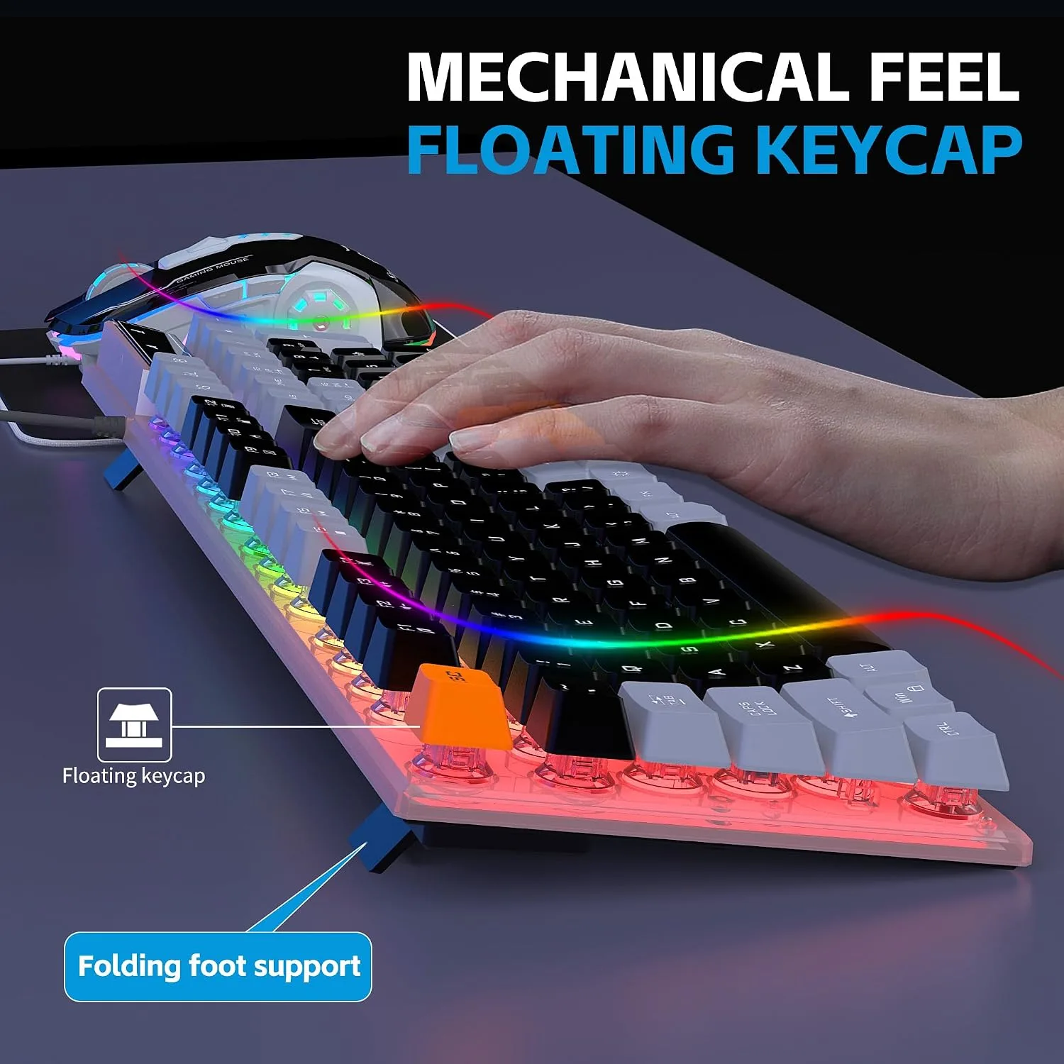 DGG Gaming Keyboard and Mouse, Headphones, Mouse pad Combo for PC Gamers