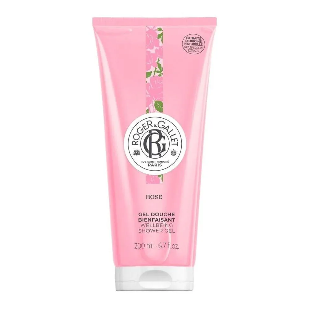 Gel de ducha Roger & Gallet Wellbeing con aloe vera y rosa 200 ml