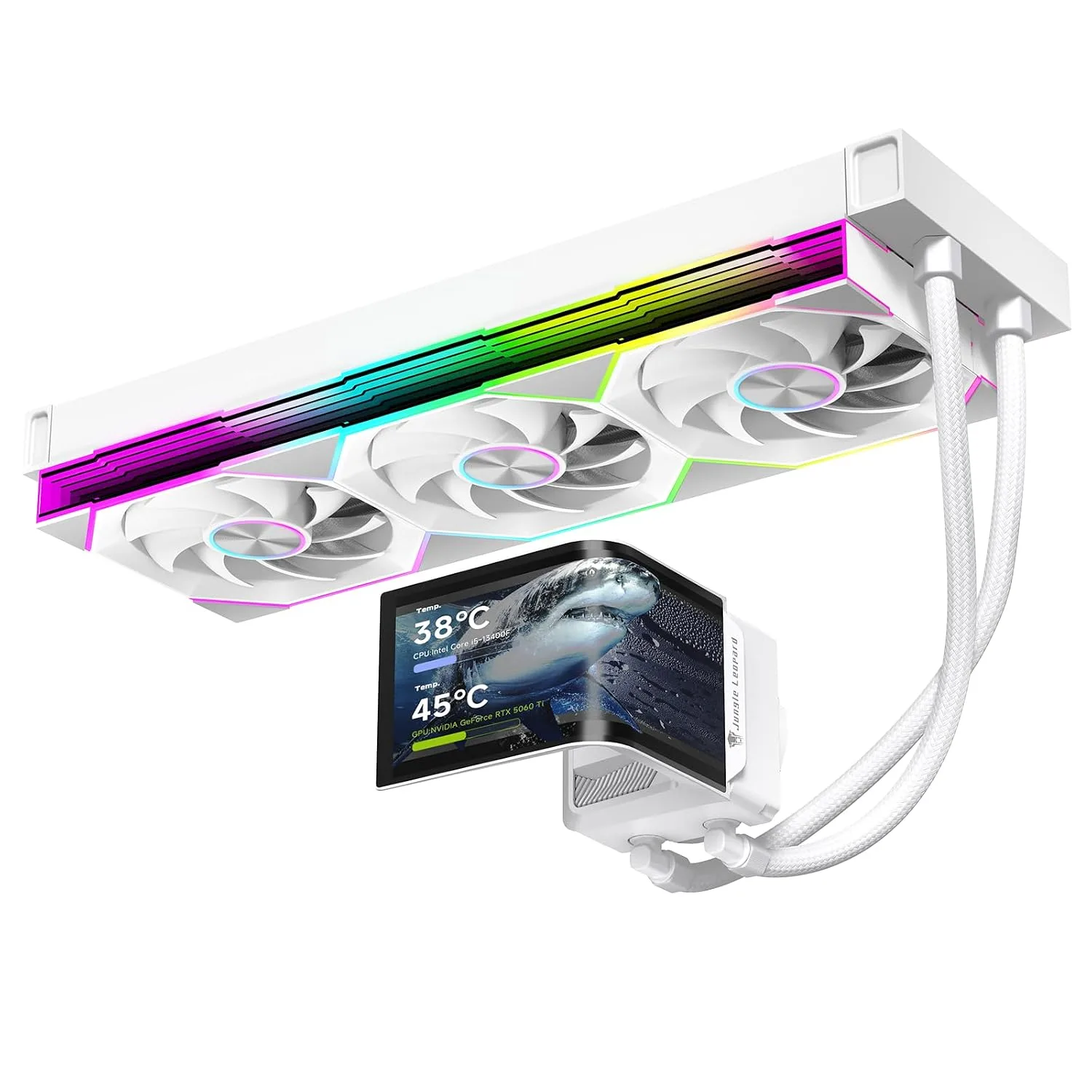 Chill Arc 360mm AIO CPU Cooler, 6.67" 2K AMOLED Screen-WH
