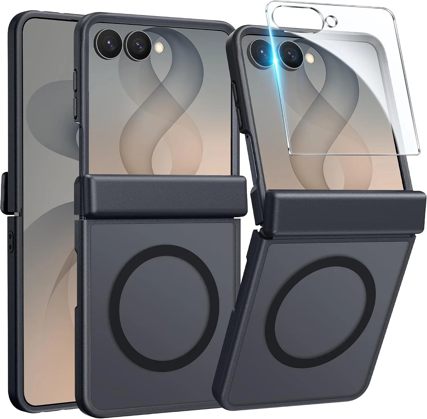 FNTCASE for Samsung-Galaxy Z Flip 8 Matte Case with Hinge Protection