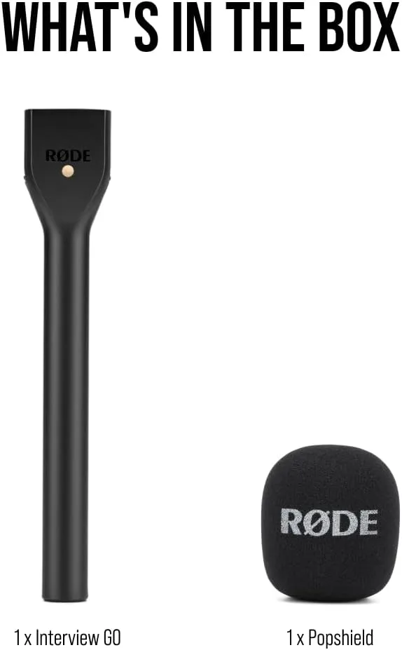 RØDE Interview GO Handheld Adaptor for RØDE Wireless Microphones (Black)