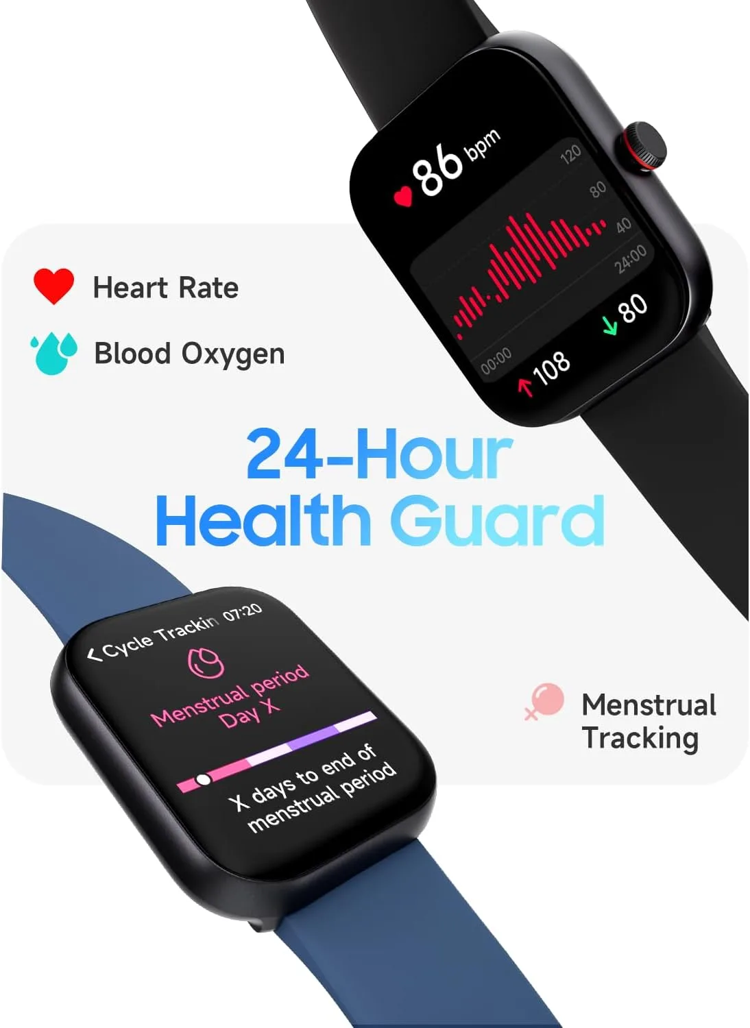 1.91" Smart Watch for Men Women with ALEXA, Fitness Watch for Android iOS