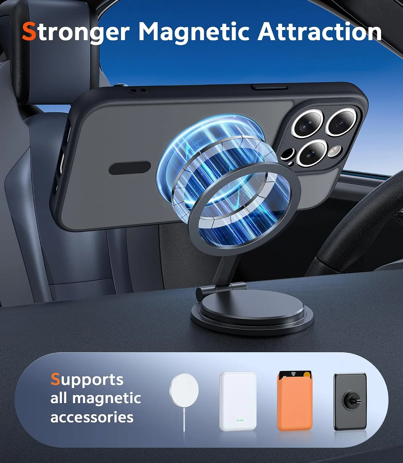 FNTCASE for iPhone 14 Pro Case Compatible with Magsafe Matte Phonecase