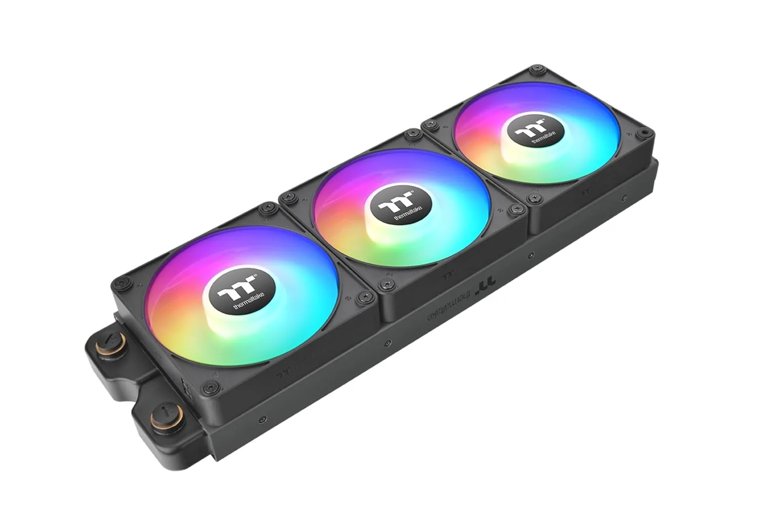 Thermaltake CT120 EX ARGB Sync PC Cooling Fan (3-Fan Pack), Magnetic Connection, 5V Motherboard Sync, 16.8 Million Colors 9 Addressable LEDs, 120 mm Case/Radiator Fan, CL-F181-PL12SW-A