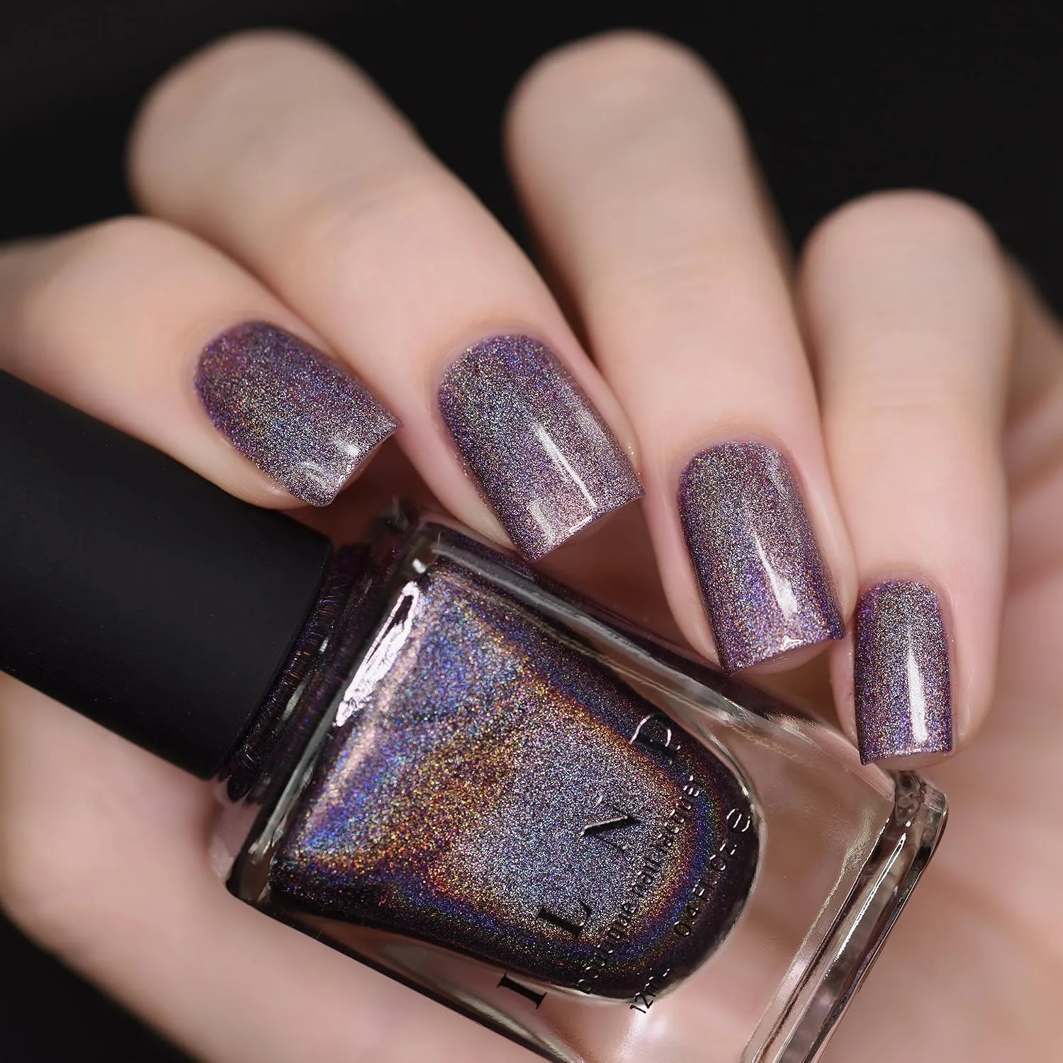ILNP Charmed - Royal Plum Ultra Holographic Nail Polish, Chip Resistant Manicure, Non-Toxic, Vegan, Cruelty Free, 12ml