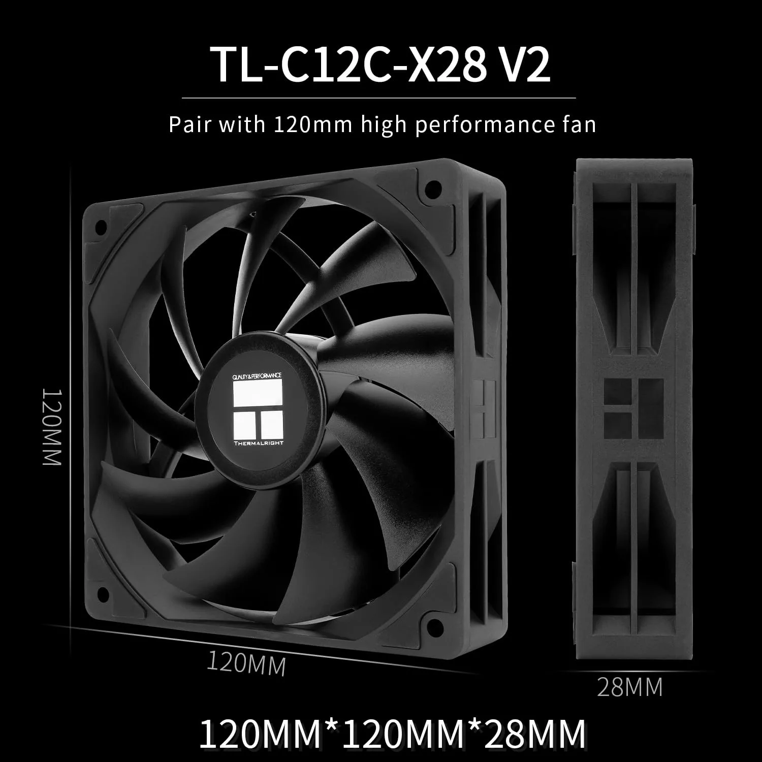 Thermalright Peerless Assassin 120 Digital Black CPU Air Cooler, Digital Screen Top Cover,6 Heatpipes Computer CPU Cooler, for AM4/AM5,Intel LGA1700/1851/1150/1151/1200, PC Cooler-Black