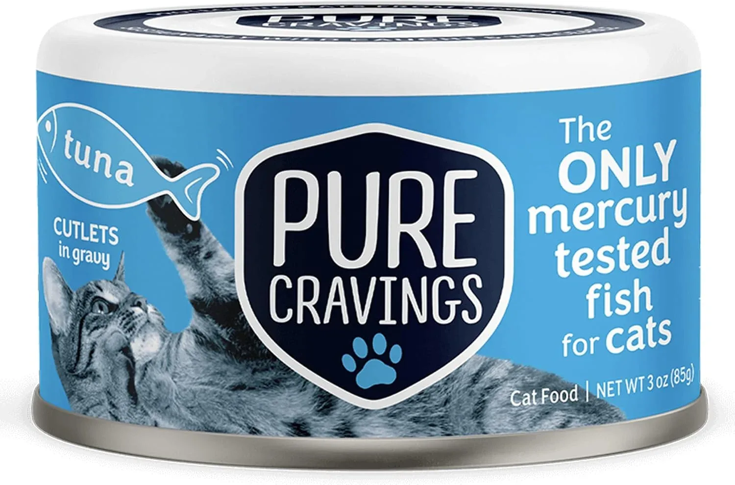 Alimento húmedo para gatos Pure Cravings atún en trozos con salsa, pack 12 latas