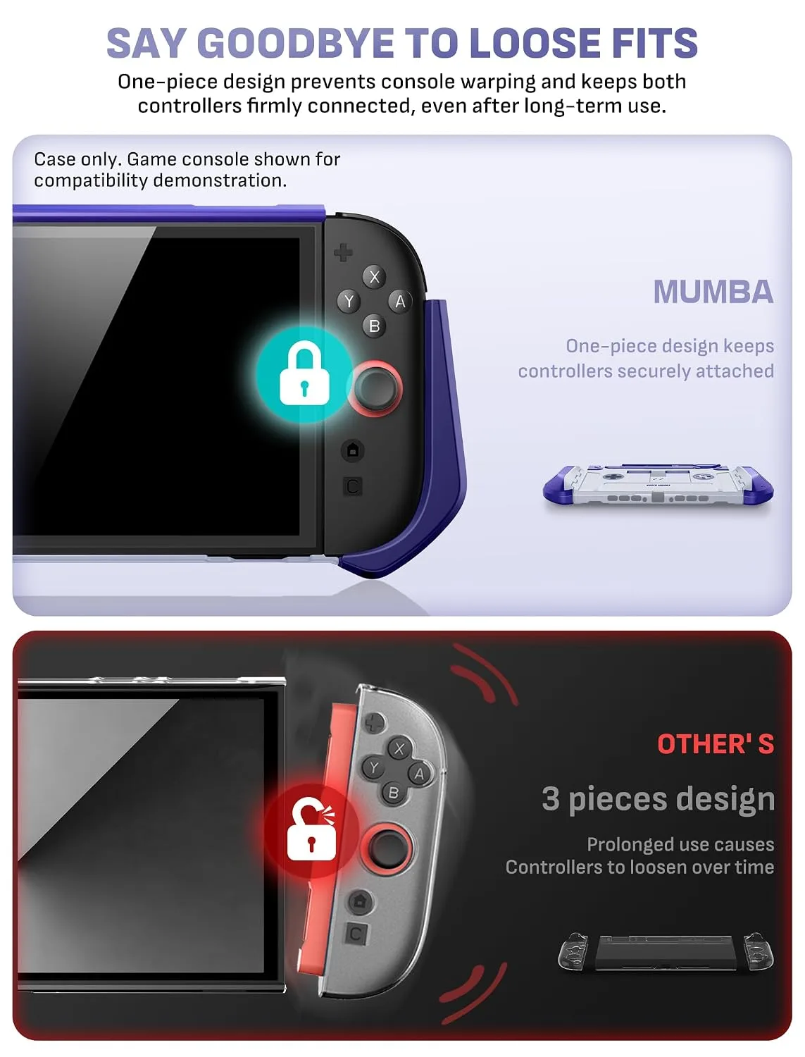 Mumba Dockable Protective Case for Nintendo Switch 2,Blade Series,Retro