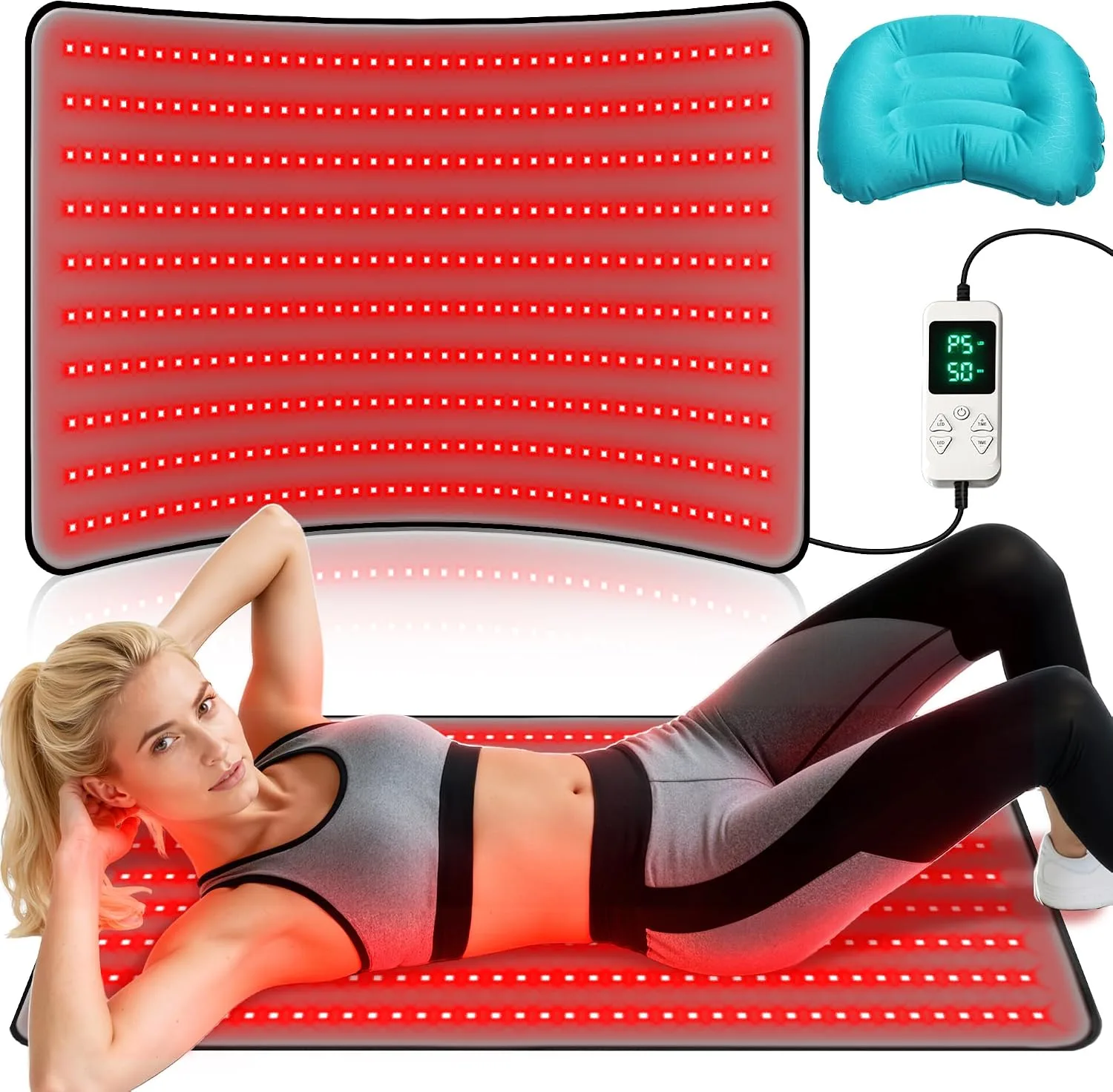 Medical Grade Red Light Therapy Mat for Body, FSA&HSA, 38" × 23.6"
