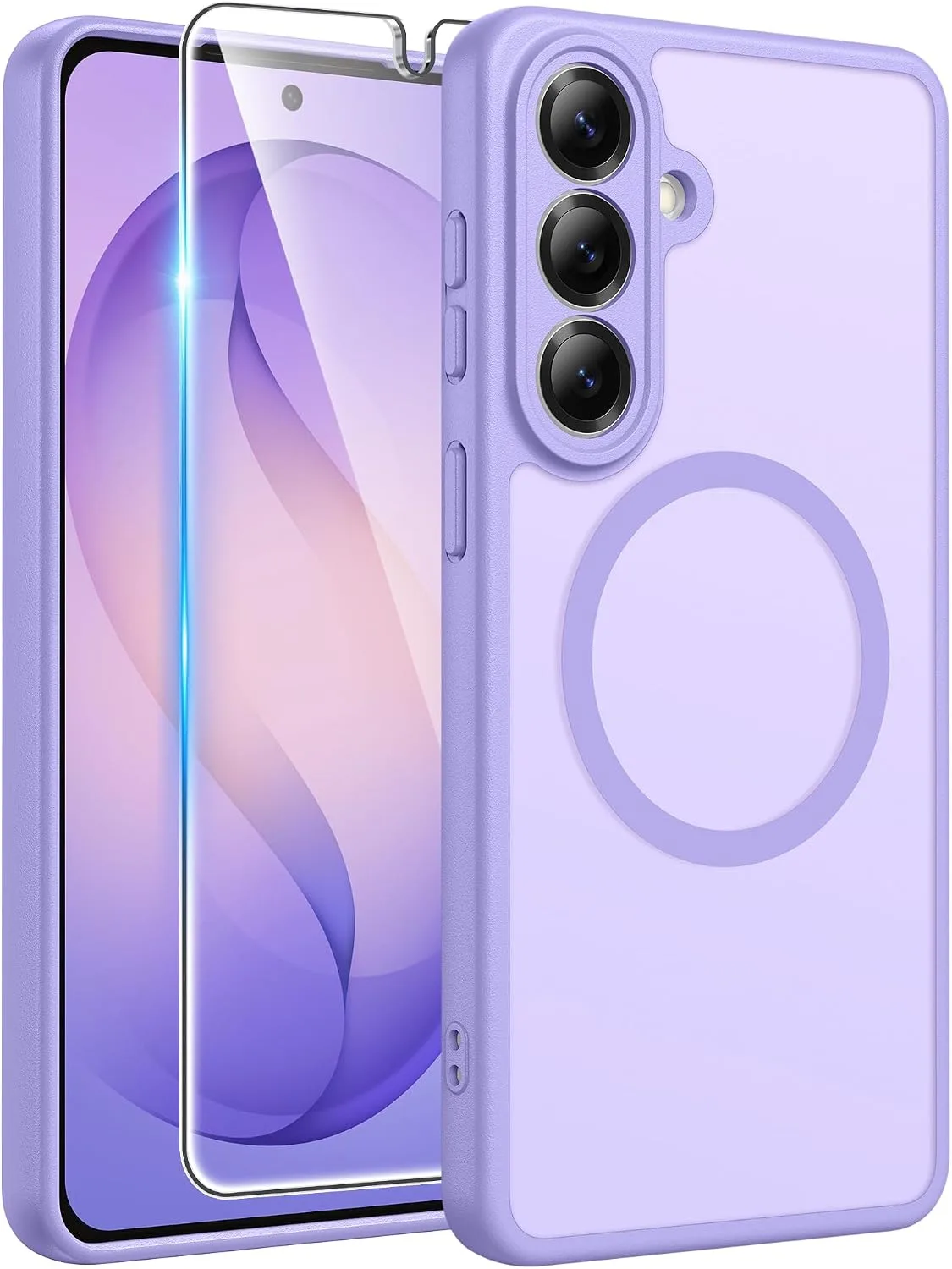 FNTCASE for Samsung Galaxy S26 Case, Fit for Magsafe, Light Purple