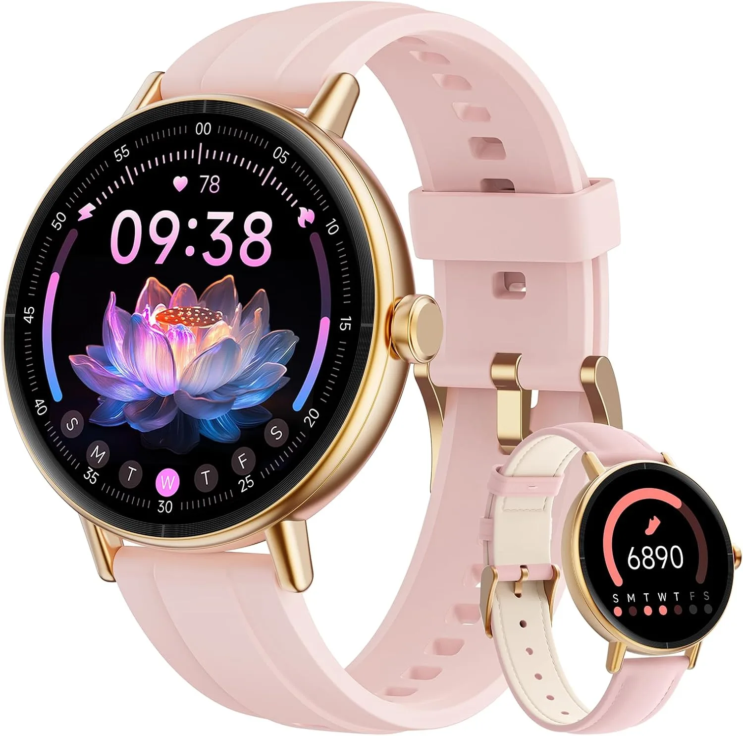 Gydom Smart Watch for Women, 40mm HD Fitness Tracker, Answer & Make Call