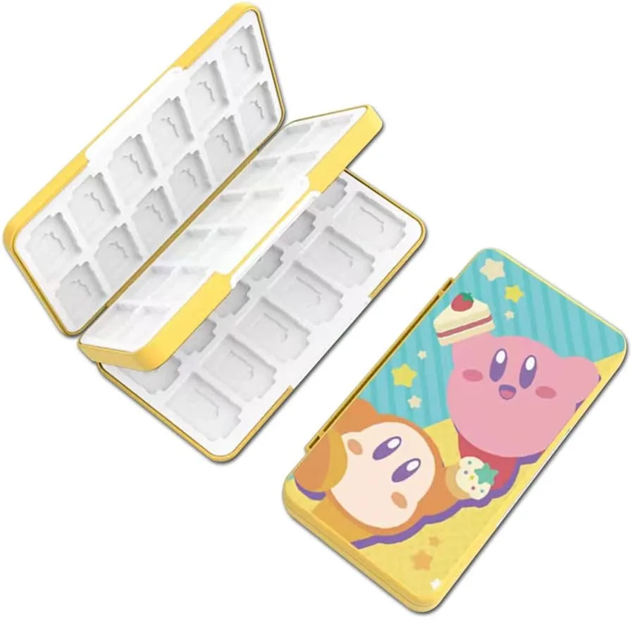 PERFECTSIGHT 48 Switch Game Card Case for Nintendo Switch 2/OLED/ Lite Cute 48 Game Holder Cartridge Case for Game Cards and SD Cards, Kawaii Portable Compact Storage Box, KB WD