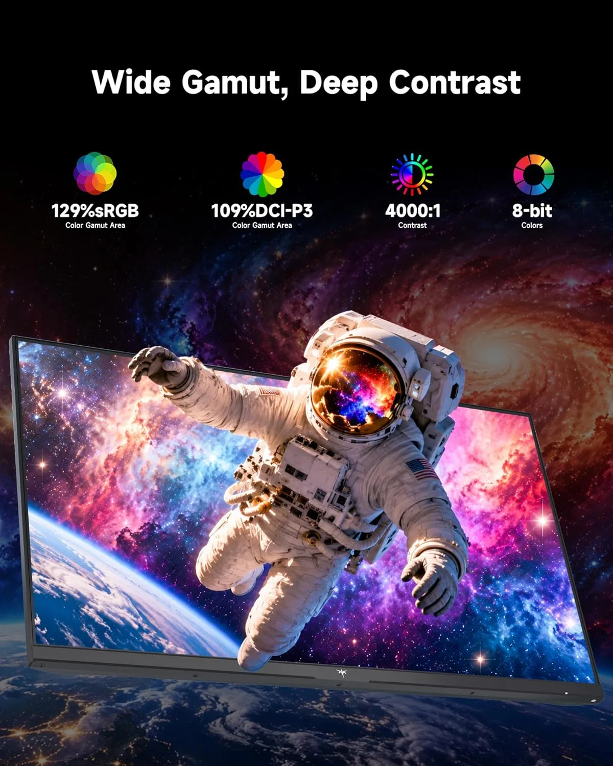 KTC 27 Inch QHD Computer Monitor, 144Hz Gaming PC Monitor, 4000:1, H27T27S