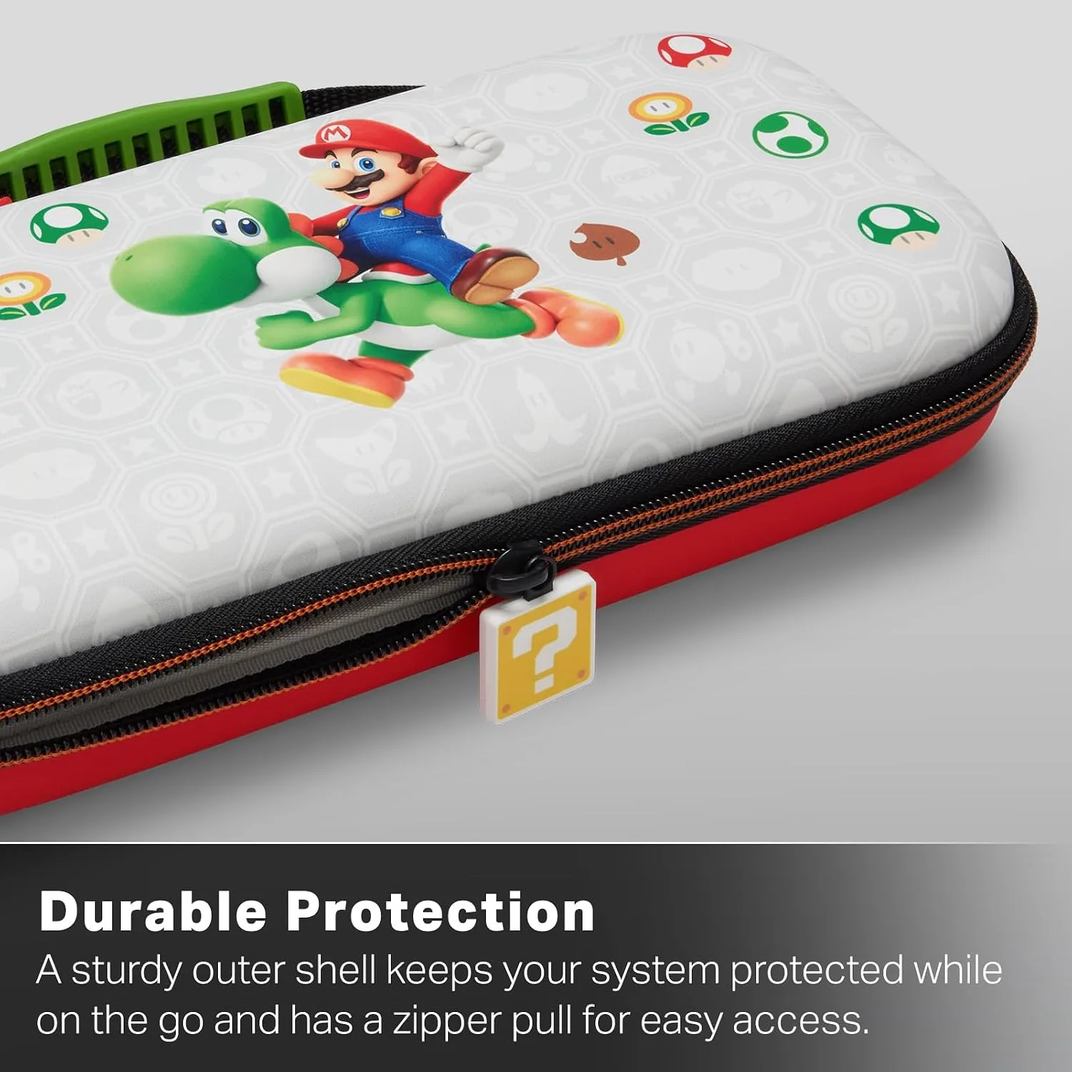 PowerA Protection Case for Nintendo Switch 2 - Mario & Yoshi, Officially Licensed, Protective Storage, Holds up to 9 Game Cards and 2 microSD Express Cards, Integrated Play Stand