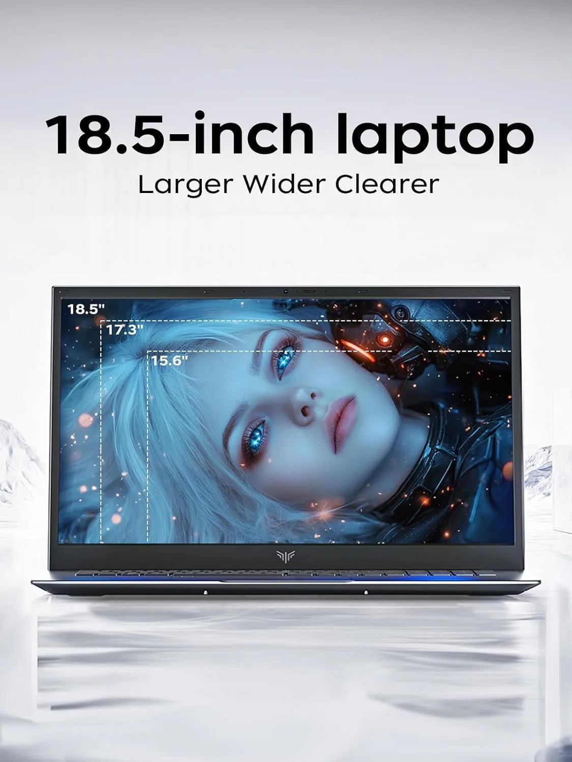 18.5 Inch Gaming Laptop with 7000 mAh Battery,AMD Ryzen 7430U UP to 4.3GHZ