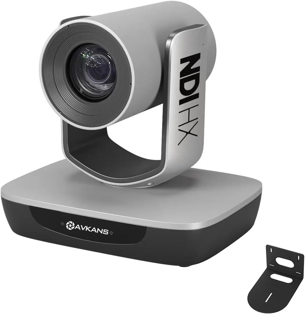 NDI Camera AI Tracking with 20X Zoom 3G-SDI HDMI USB Video, Budget PTZ Camera for Church Worship Live Streaming, PoE IP Livestream Video Camcorder for Video Production(AV-E20-NDI)