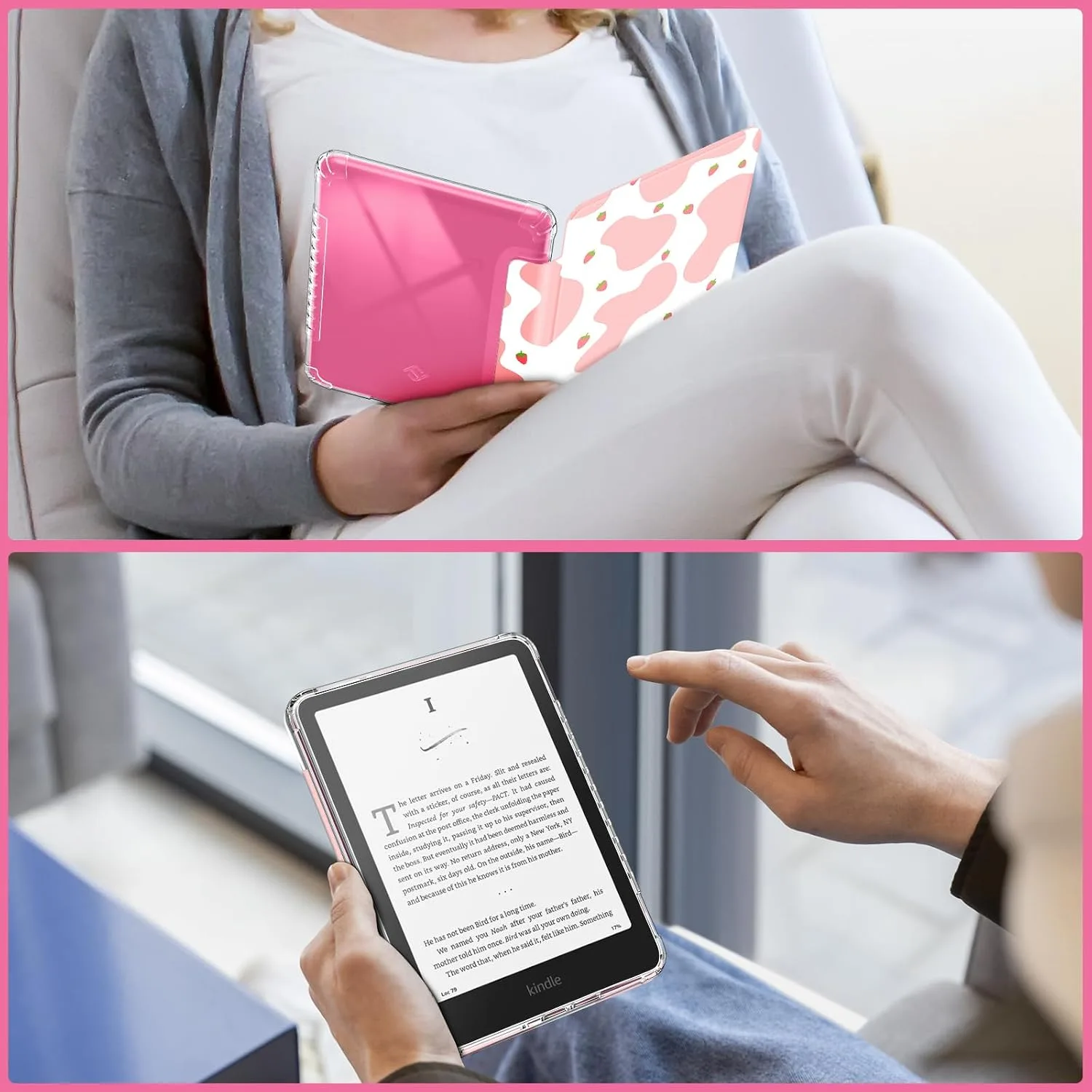 Fintie Clear Case for 7" Kindle Paperwhite 12th Gen 2024 & Kindle Colorsoft