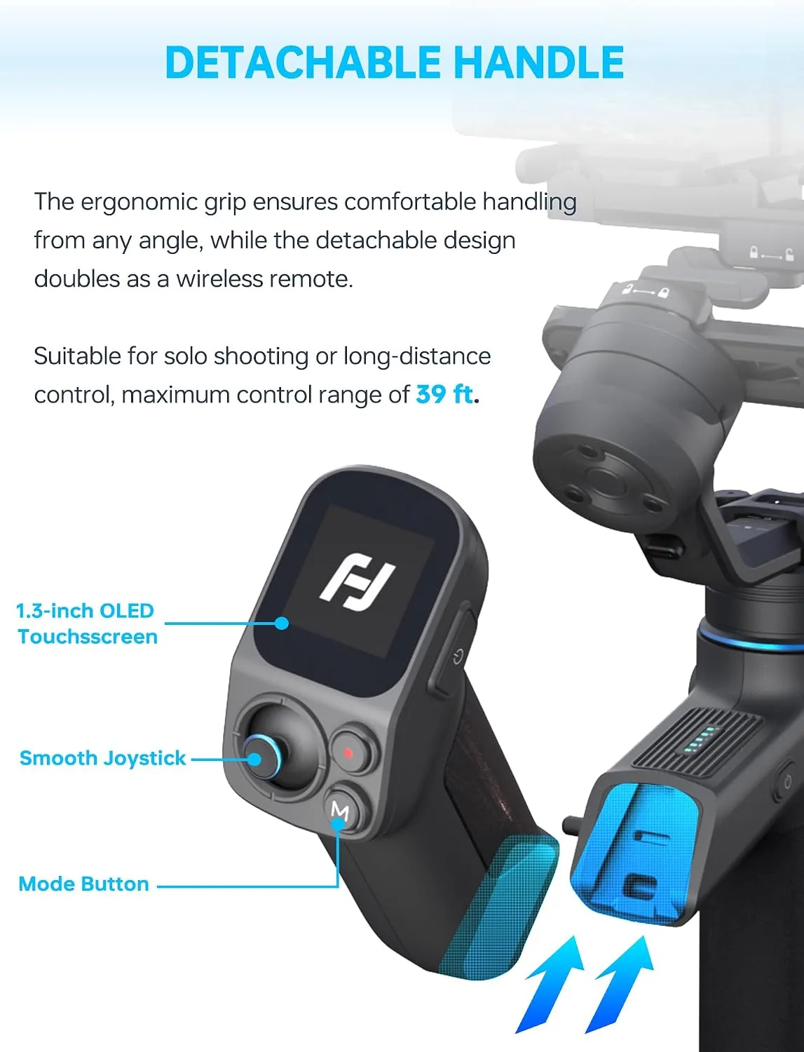 Feiyu SCORP Mini 3 Pro Camera Gimbal Stabilizer for Canon/Sony/Nikon/iPhone