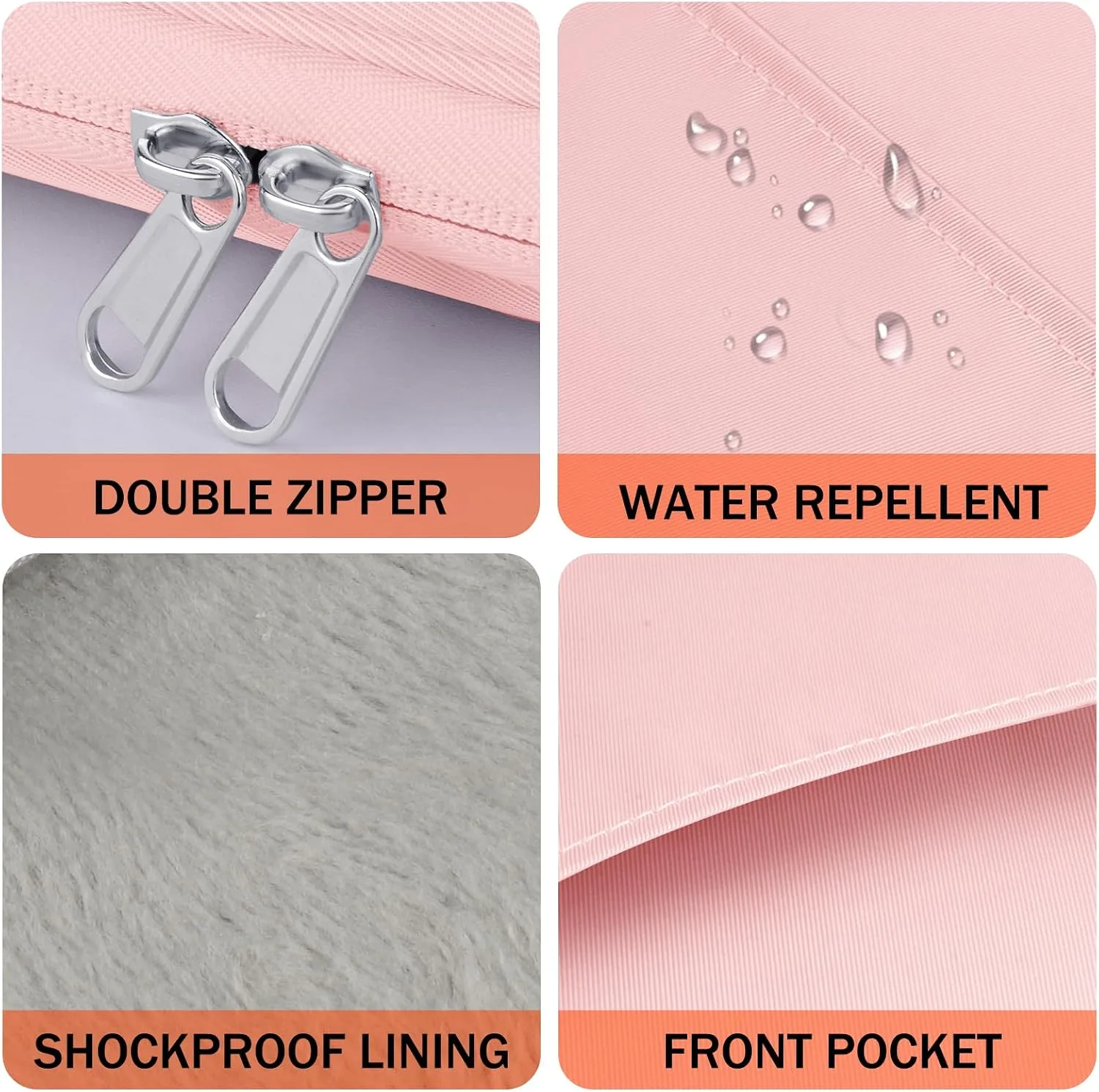 HoYiXi Universal Sleeve Bag for 6",6.8",7" Kindle Paperwhite/Colorsoft 2024-2012 Compatible with 6"-6.8" All-New Kindle/Kobo/Tolino/Sony,6" EReader with Anti-Drop Protective Cover,Pink