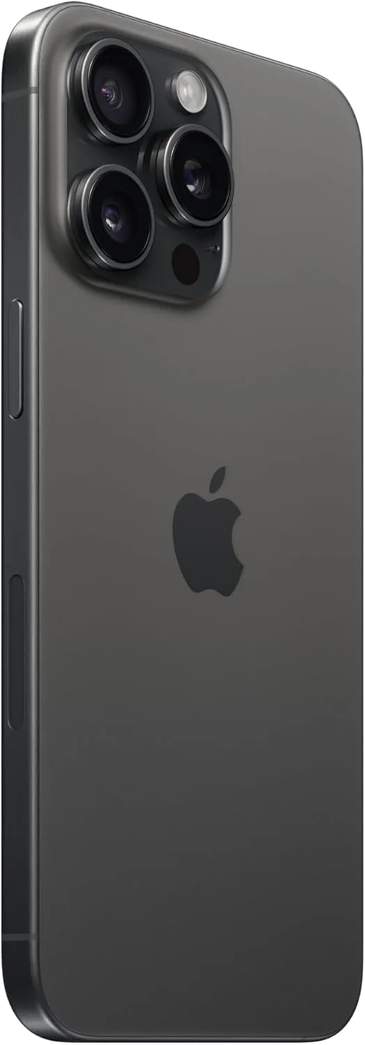Apple iPhone 15 Pro Max, 256GB, Black Titanium - Unlocked (Renewed)