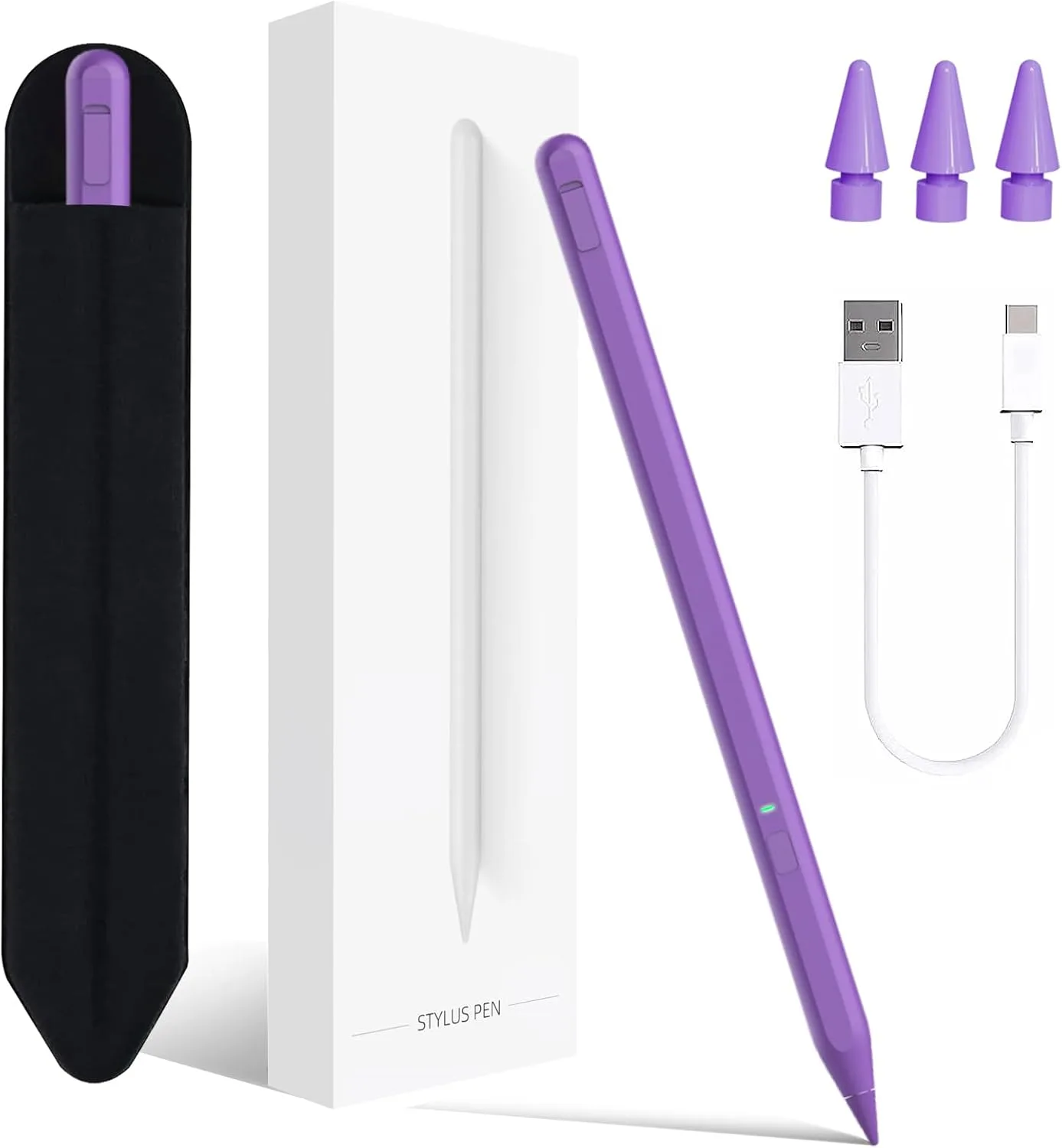 Stylus Pen for iPad 11th&10th Generation,Milikilo Pen with Pencil Holder,Palm Rejection,for Pad Air11&13"(M3/M2), Pro 11"&13"(M4),Pad 6-11th,Pro 11"/12.9 ", Air 3/4/5, Mini 5/6