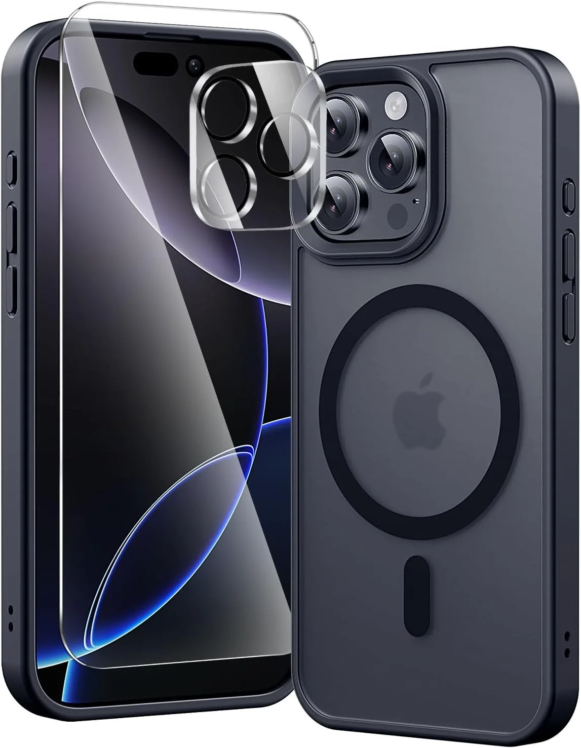 toushion 3 in 1 for iPhone 16 Pro Case Matte Black