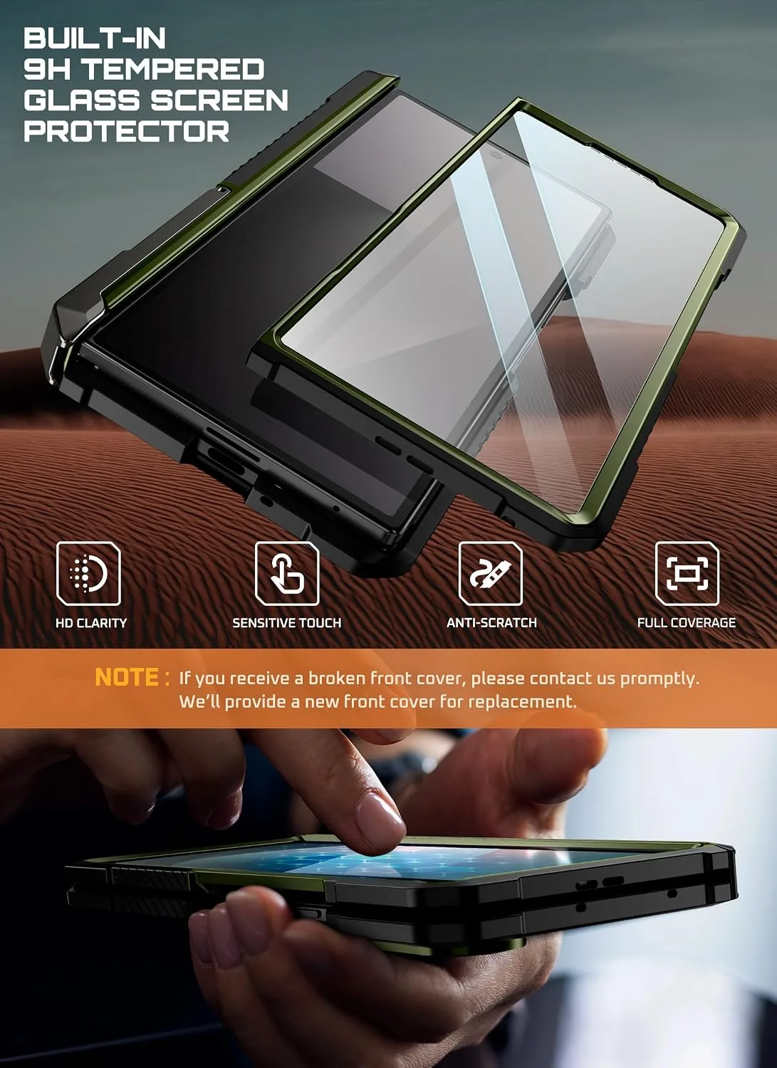 SUPCASE for Samsung Galaxy Z Fold 7 Case with Kickstand, Guldan