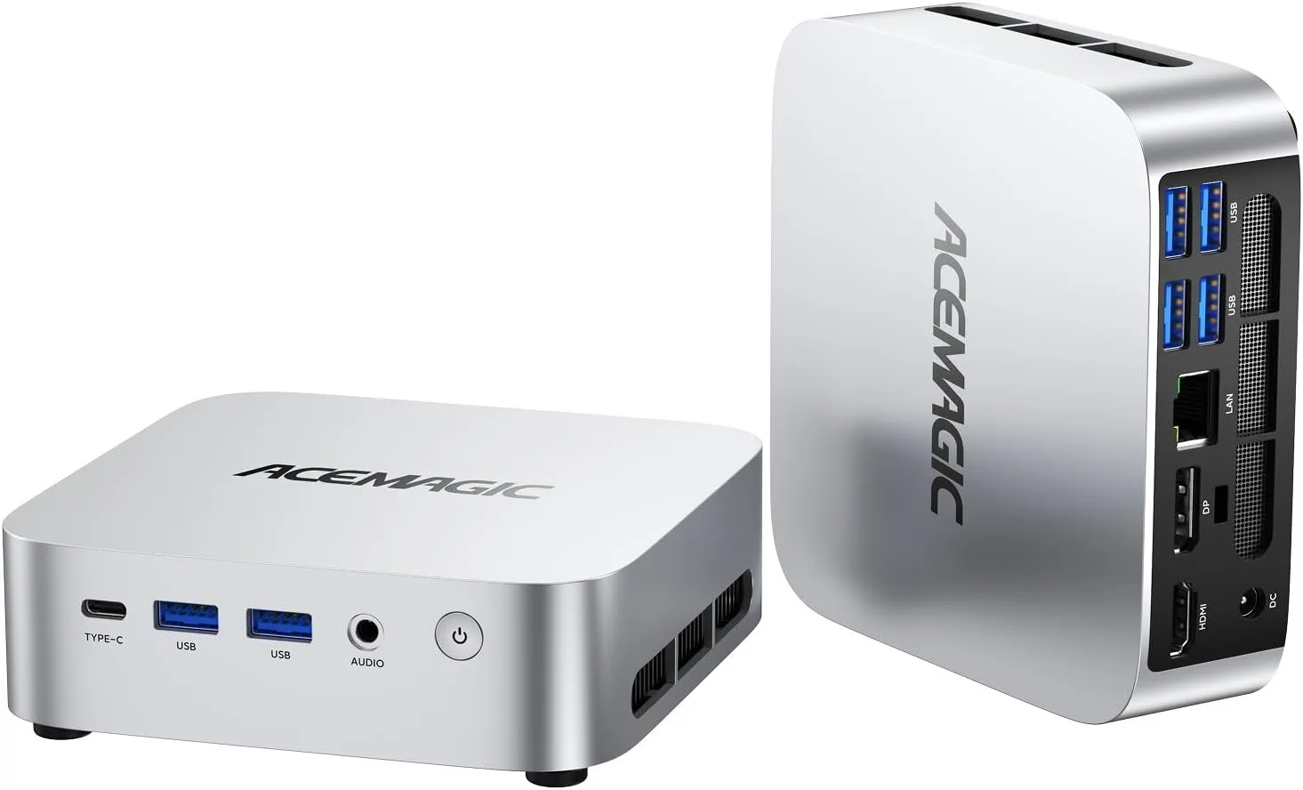 ACEMAGIC K1 Mini PC AMD Ryzen 4300U Mini Computer(Beats 3500U/N150), 16GB DDR4 256GB SSD Desktop, WiFi 5+BT4.2/4K Triple Display/HDMI/Type-C, Small PC for Home Office Business School