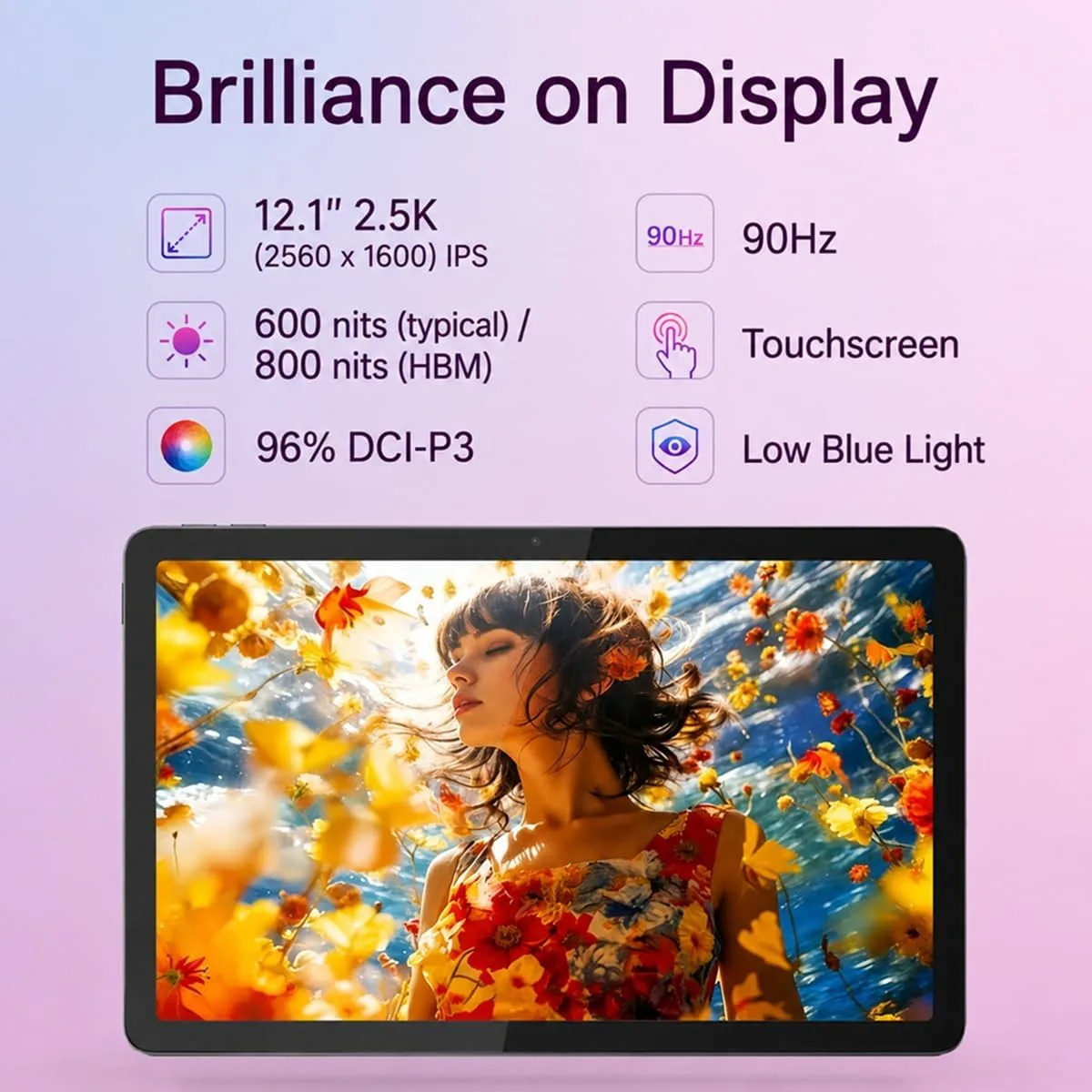 Lenovo Idea Tab Plus AI Tablet, 12" 3K QHD+, Tab Pen Plus, 8GB RAM, 256GB