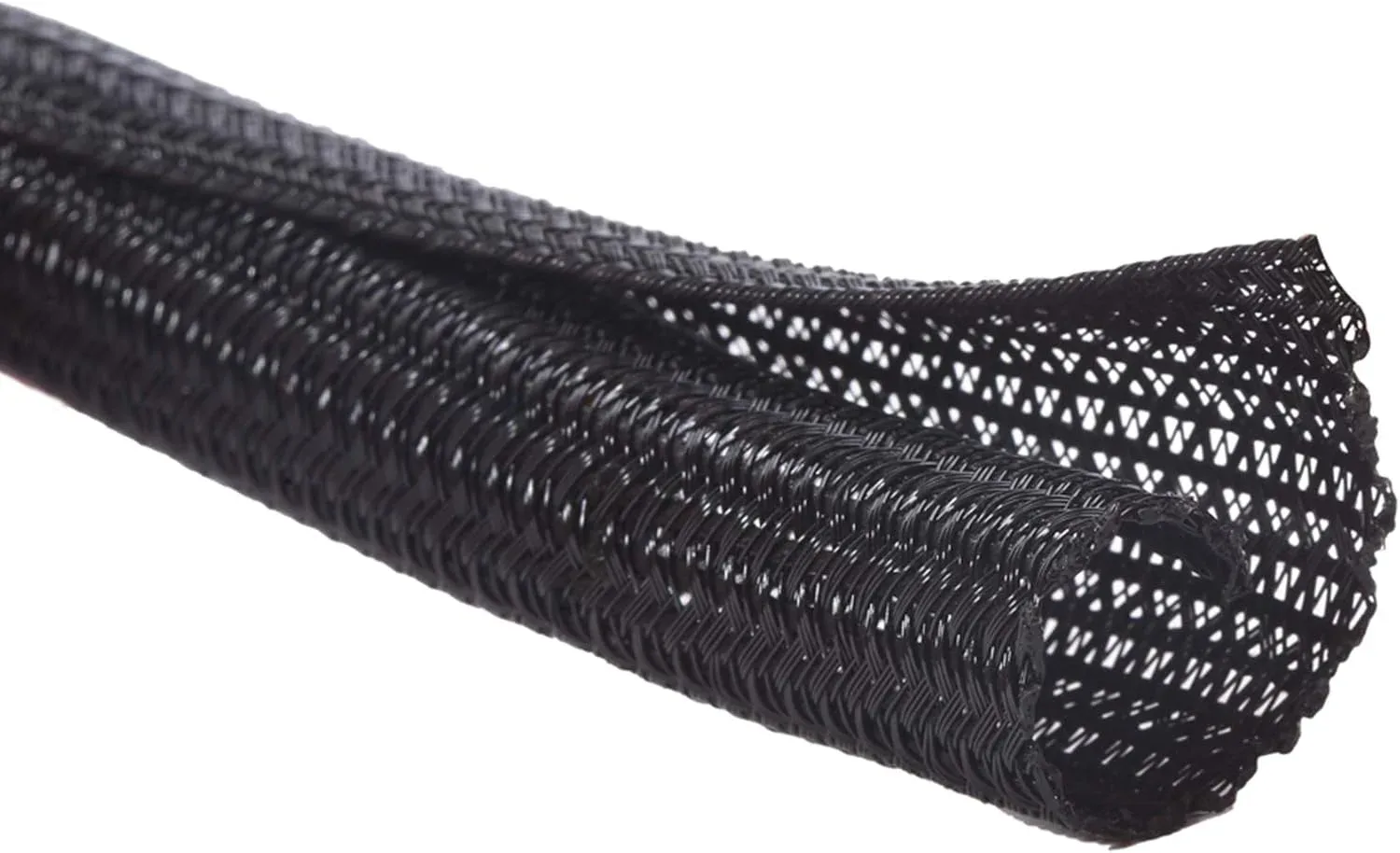 Malla cubre cables Alex Tech 20 pies 1.5 pulgadas negro