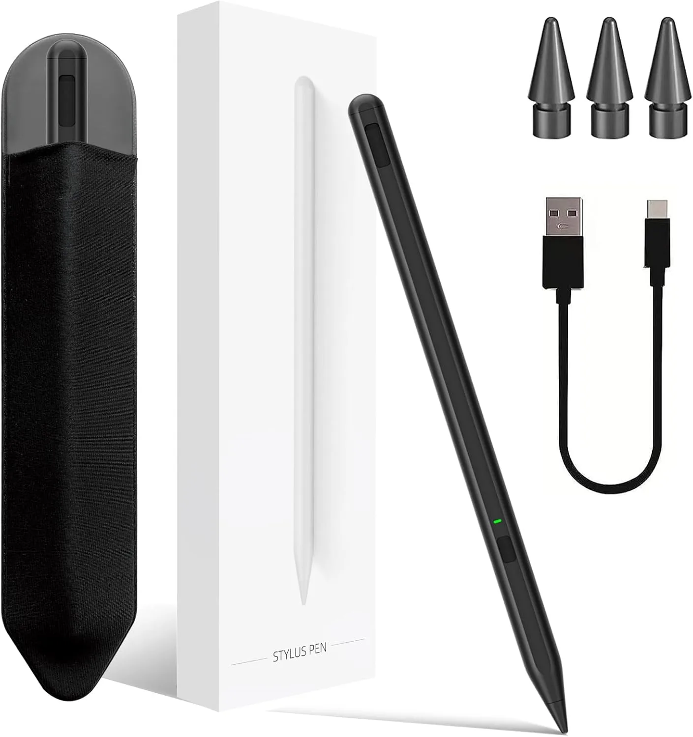 Stylus Pen for iPad 11th&10th Generation,Milikilo Pen with Pencil Holder,Palm Rejection,for Air11&13"(M2/M3), Pad Pro 11"&13"(M4),iPad 6-11th,iPad Pro 11"/12.9 ", iPad Air 3/4/5,Mini 5/6