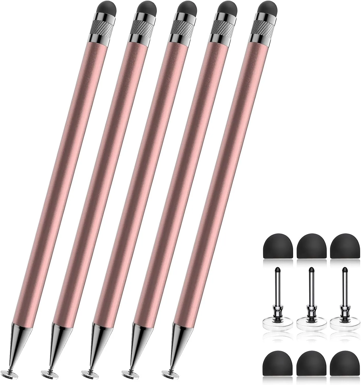 Bopomofo Stylus(5 Pcs),2-in-1 Stylus Pen for Touchscreen,Capacitive Stylus