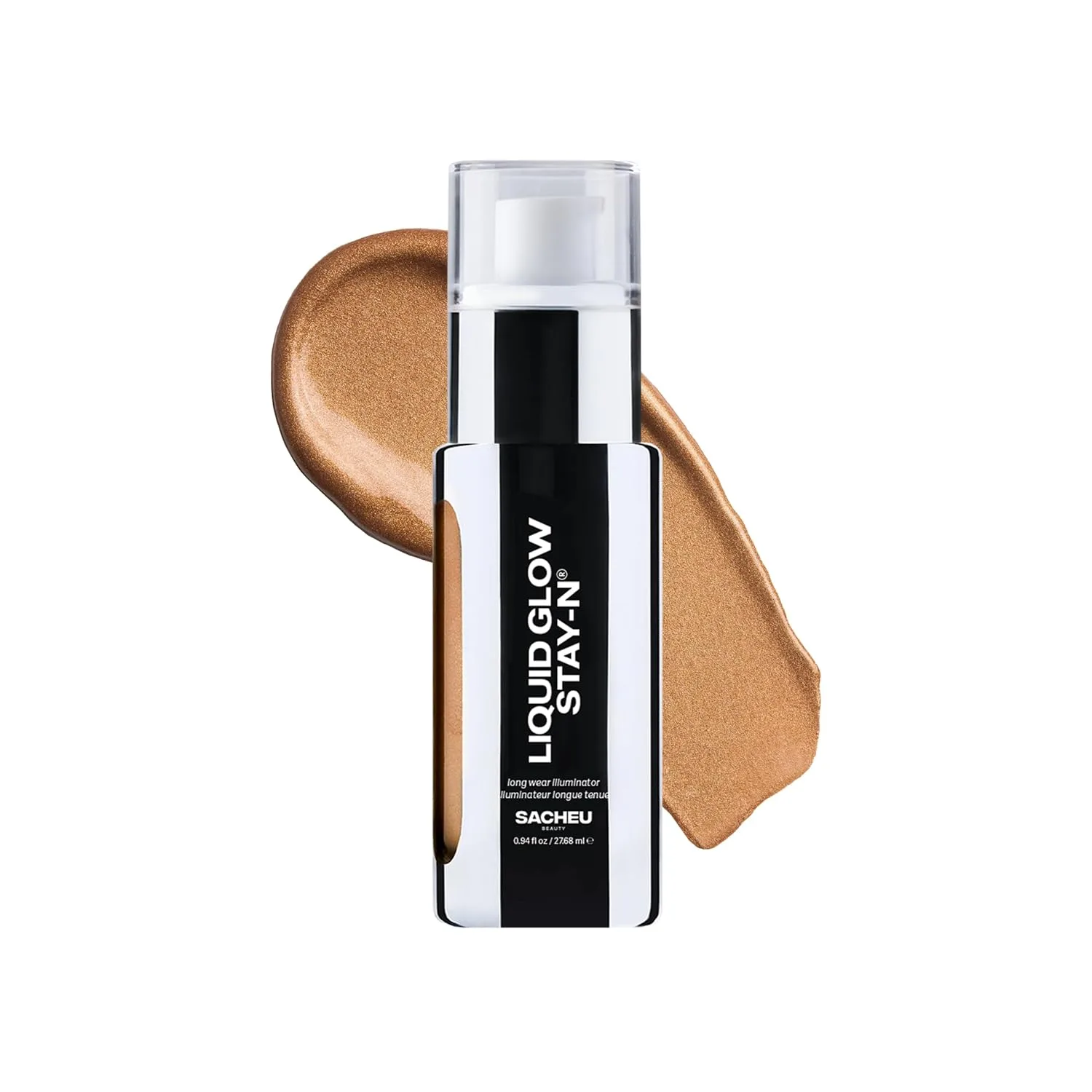 Sacheu Liquid Glow STAY-N Highlighter, Illuminator & Bronzer, Sun Daze
