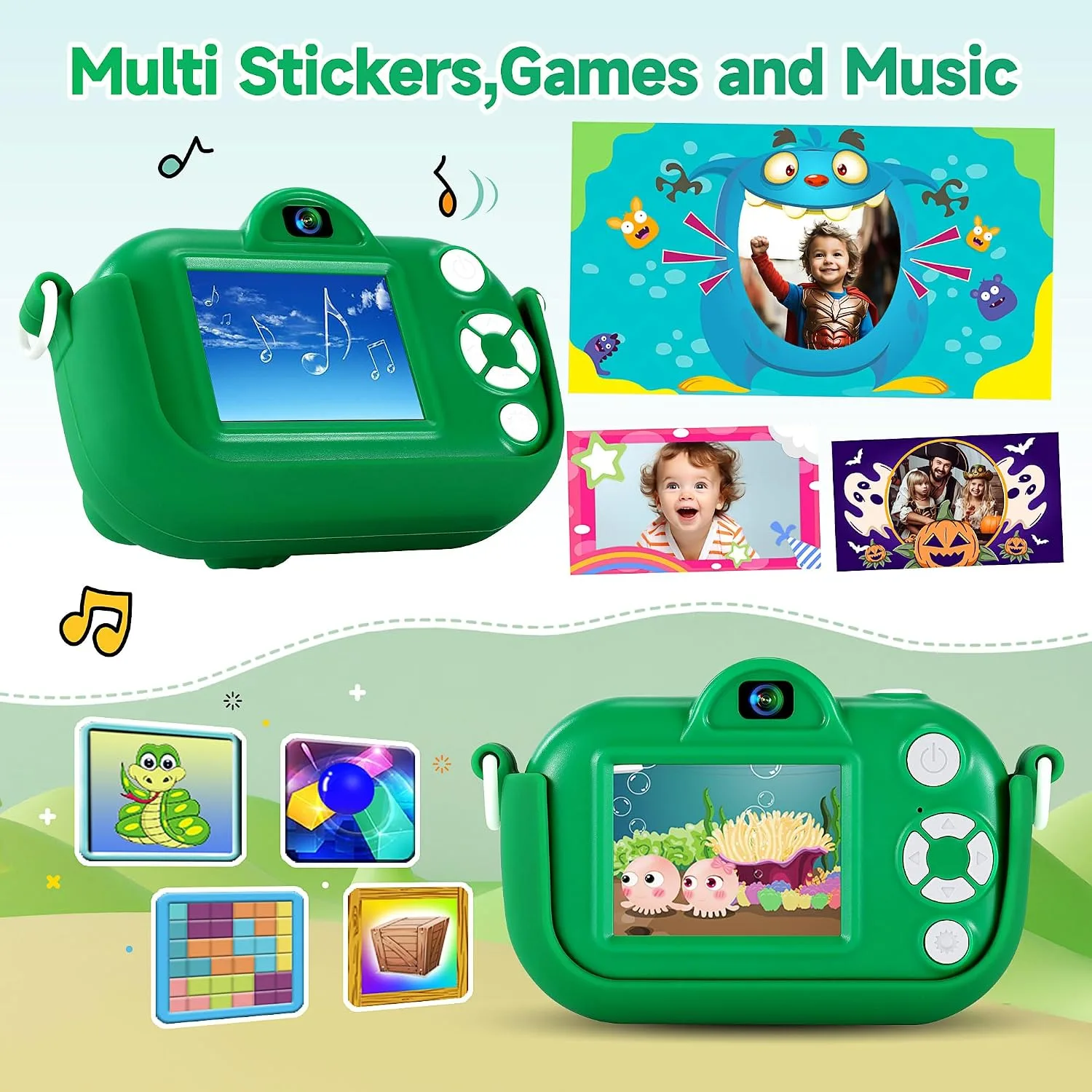 YEEHAO Christmas Birthday Gifts for Grandkids, Stocking Stuffers for Kids Camera