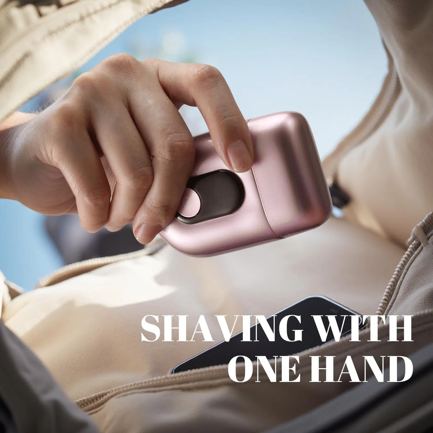 Cordless Electric Shaver for Women: Mini Electric Razors with LED Display - Rechargeable Bikini Trimmer - IPX7 Waterproof Wet Dry Face Razor for Body Pubic Leg (Bright Pink)