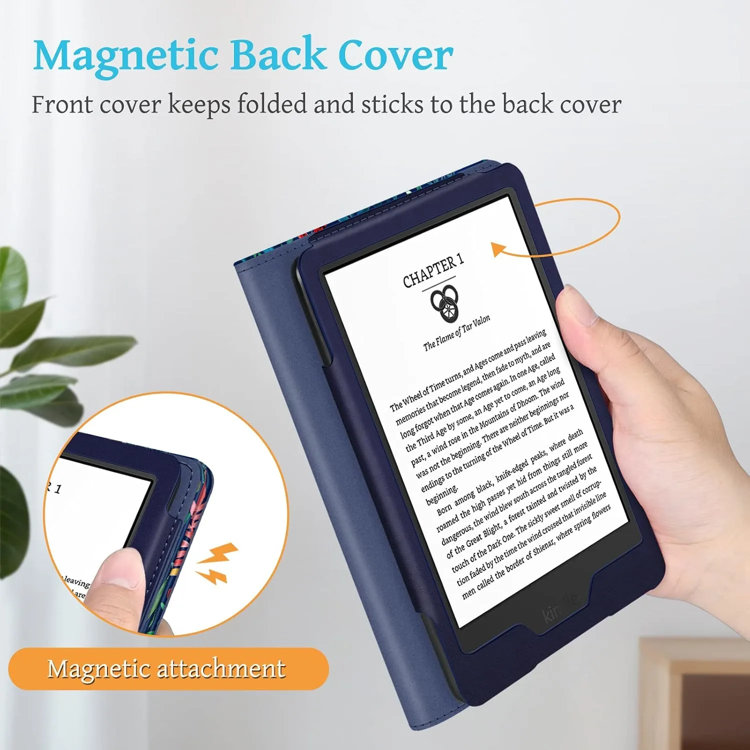 Fintie Stand Case for 6" Kindle 11th Generation 2024/2022, Jungle Night