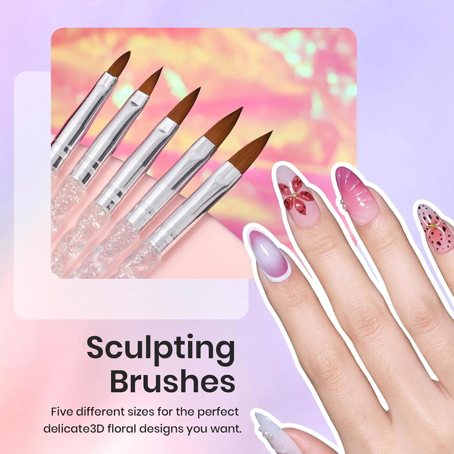 Beetles 31pcs Nail Art Brushes, Nail Art Pens, Dotting Tools, Dust Brush