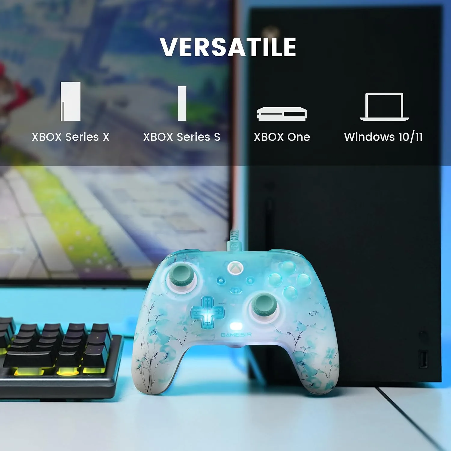 GameSir T7 Pro Floral Wired XBOX Controller,Hall Effect,RGB,Trigger Stop,PC